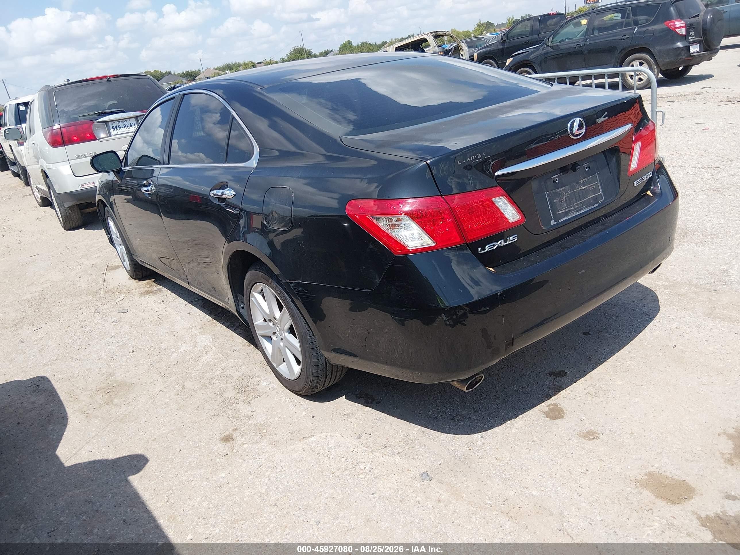 2008 Lexus Es 350   Black vin: JTHBJ46GX82178546