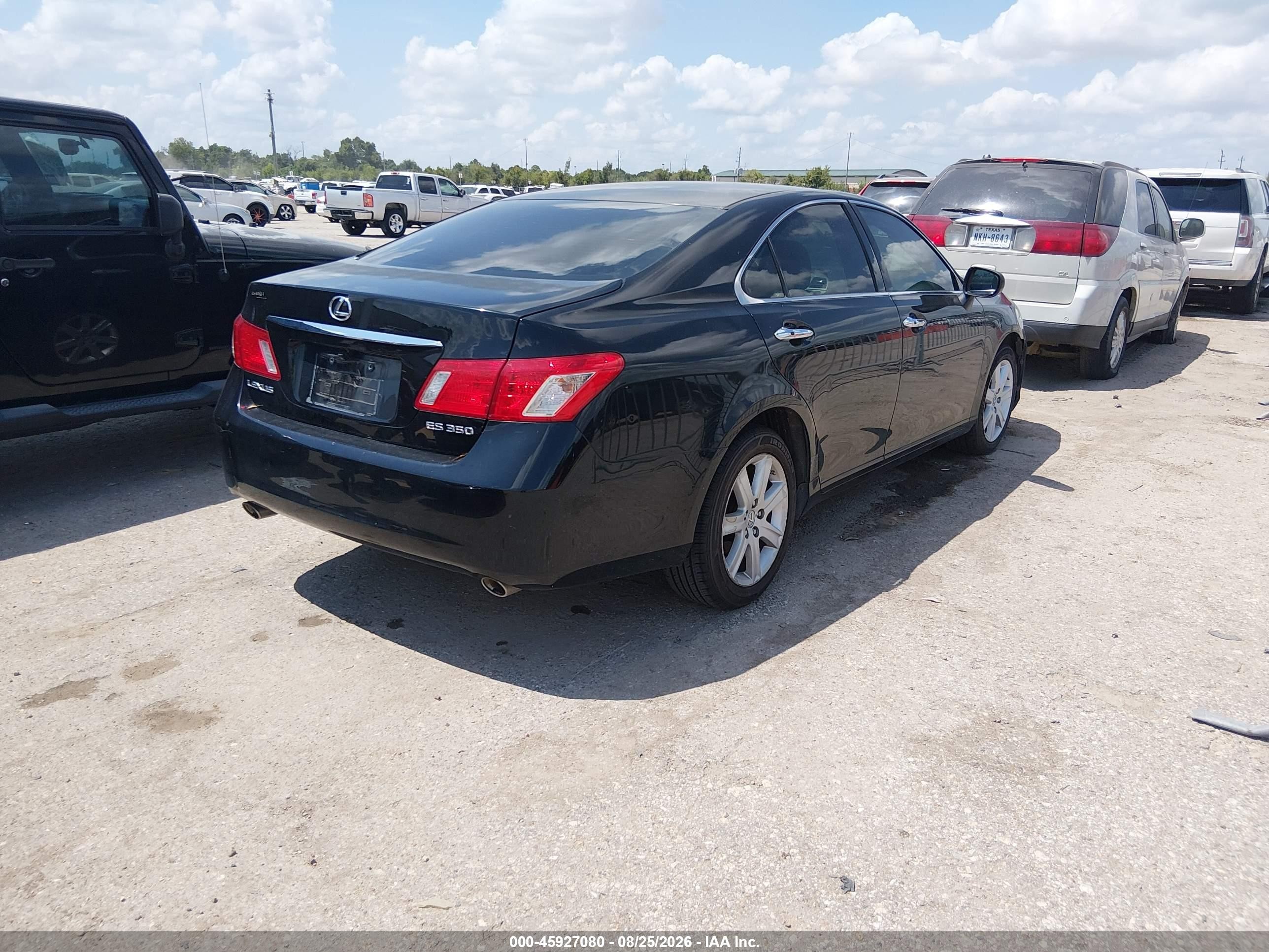 2008 Lexus Es 350   Black vin: JTHBJ46GX82178546