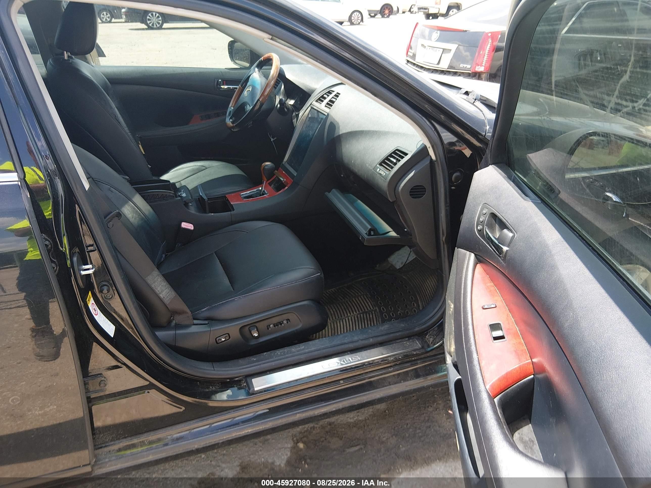 2008 Lexus Es 350   Black vin: JTHBJ46GX82178546