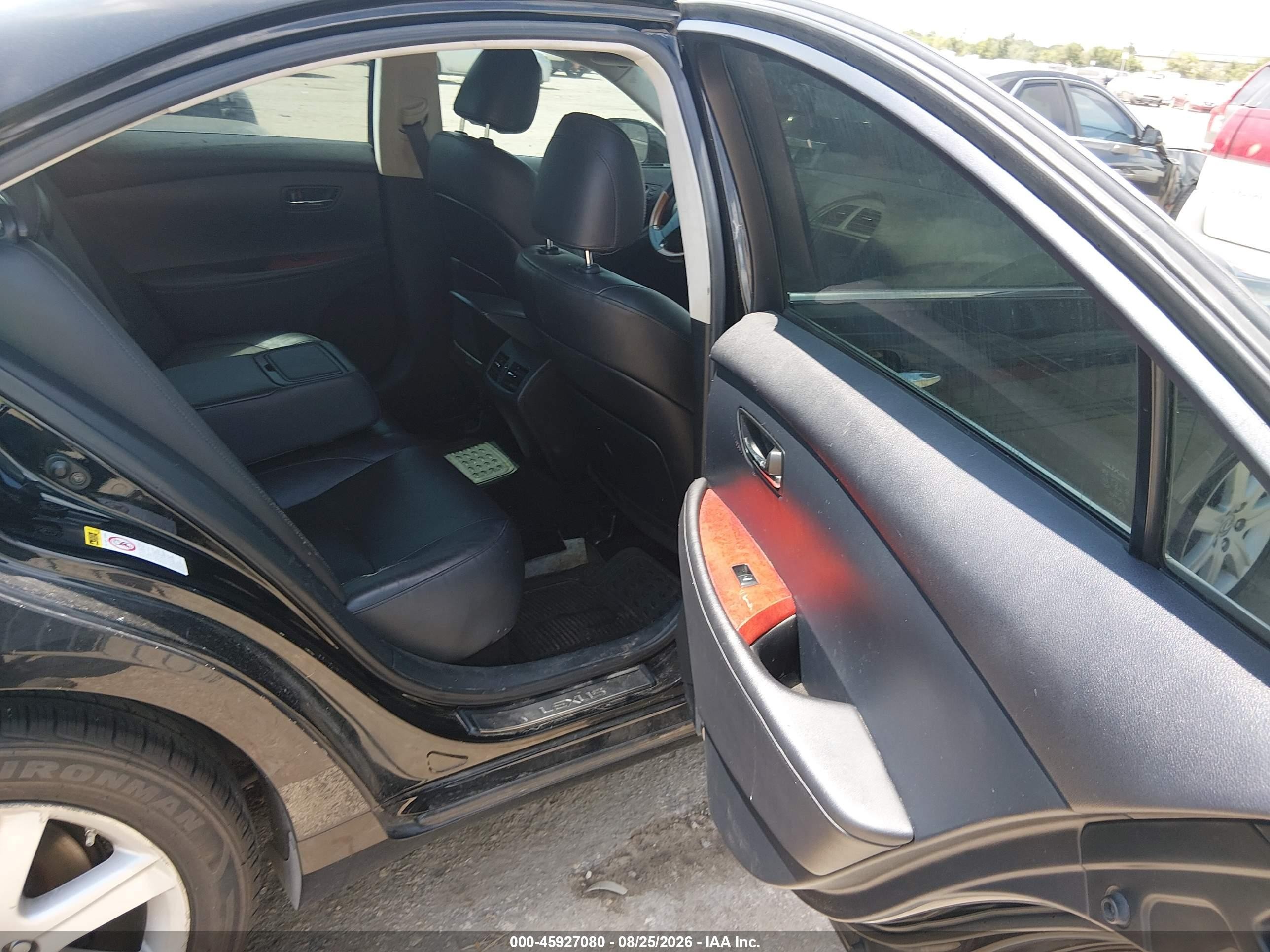 2008 Lexus Es 350   Black vin: JTHBJ46GX82178546