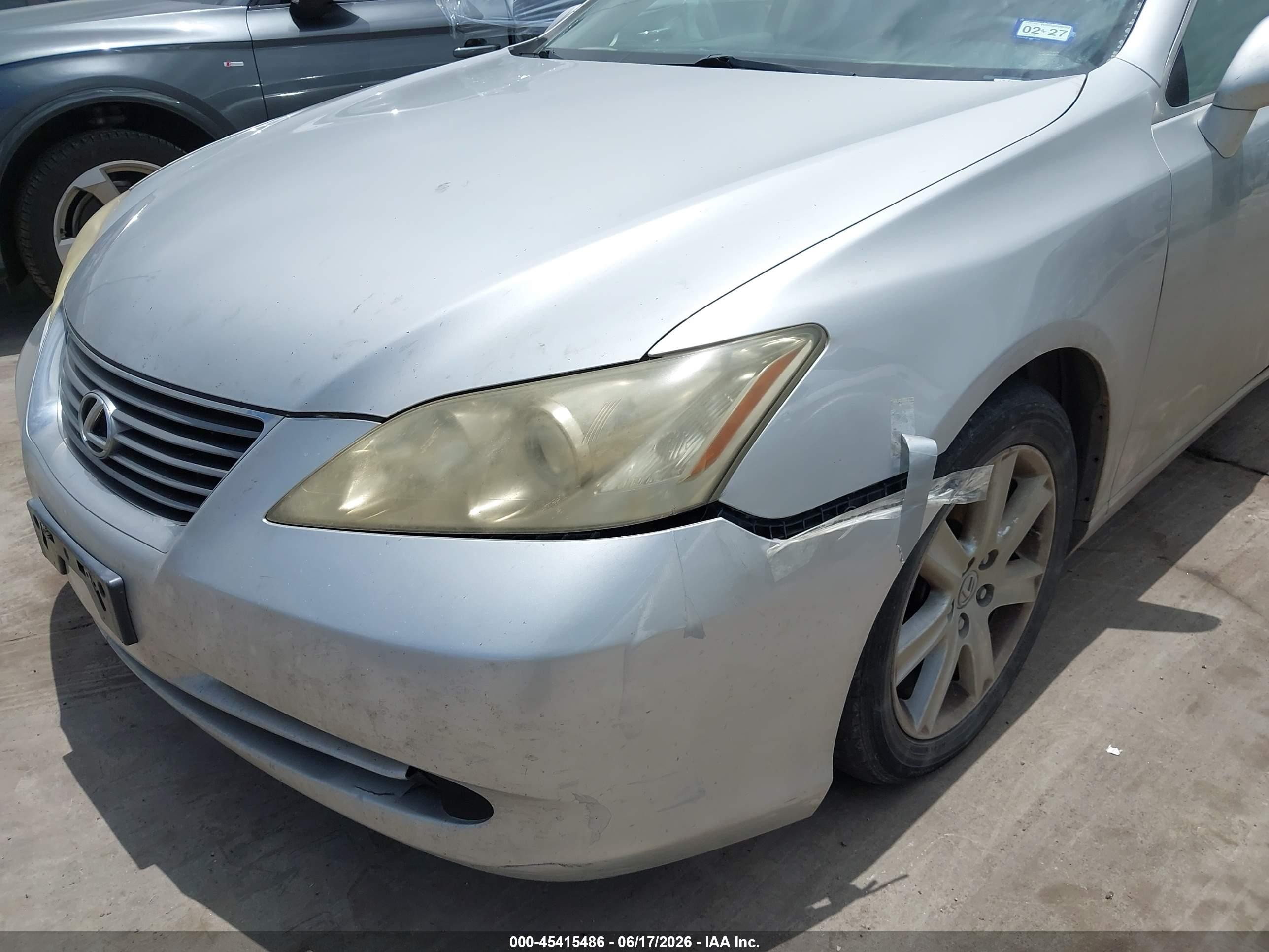 2008 Lexus Es 350 Silver vin: JTHBJ46GX82187845