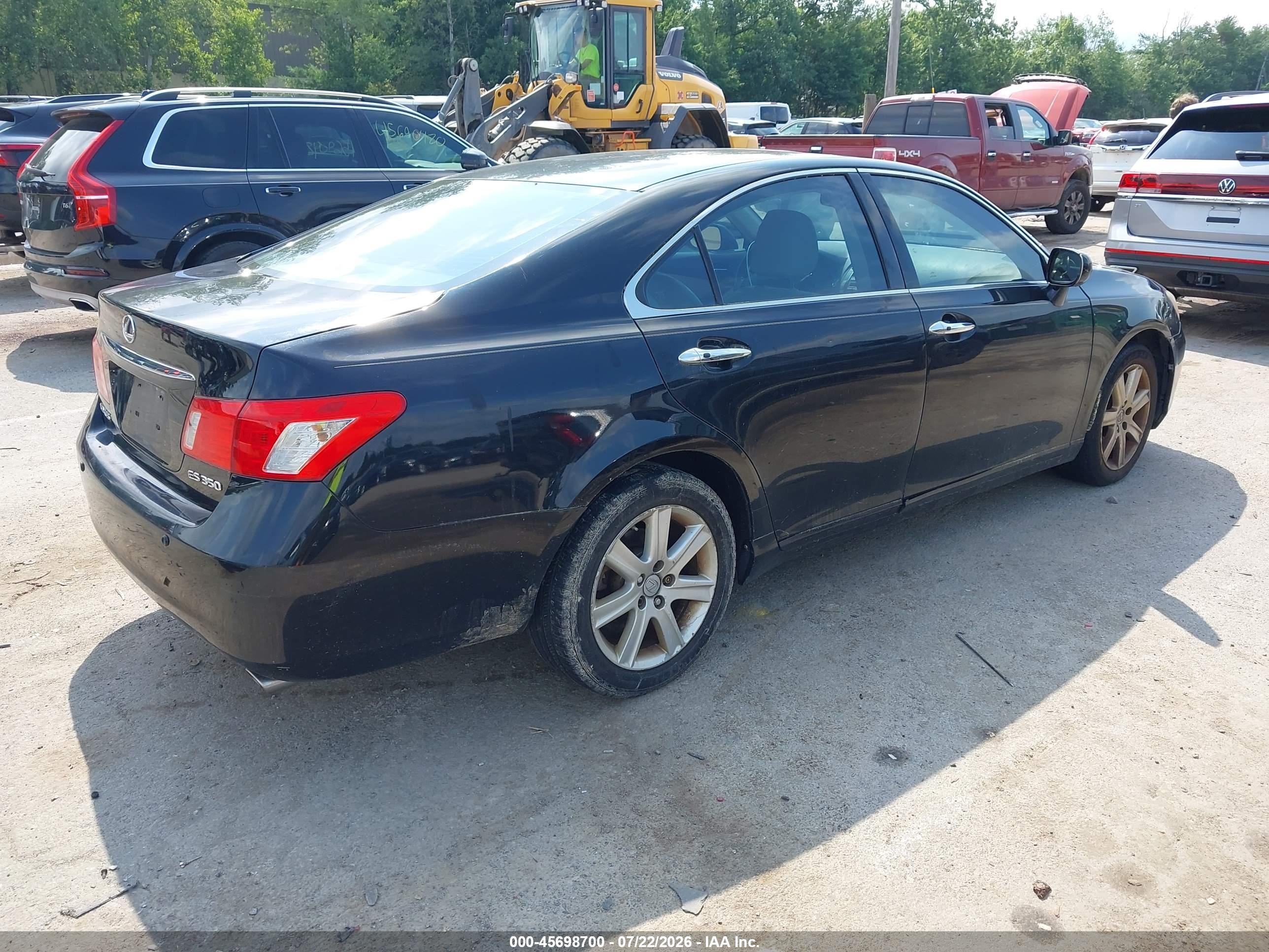2008 Lexus Es 350 Черный vin: JTHBJ46GX82195105