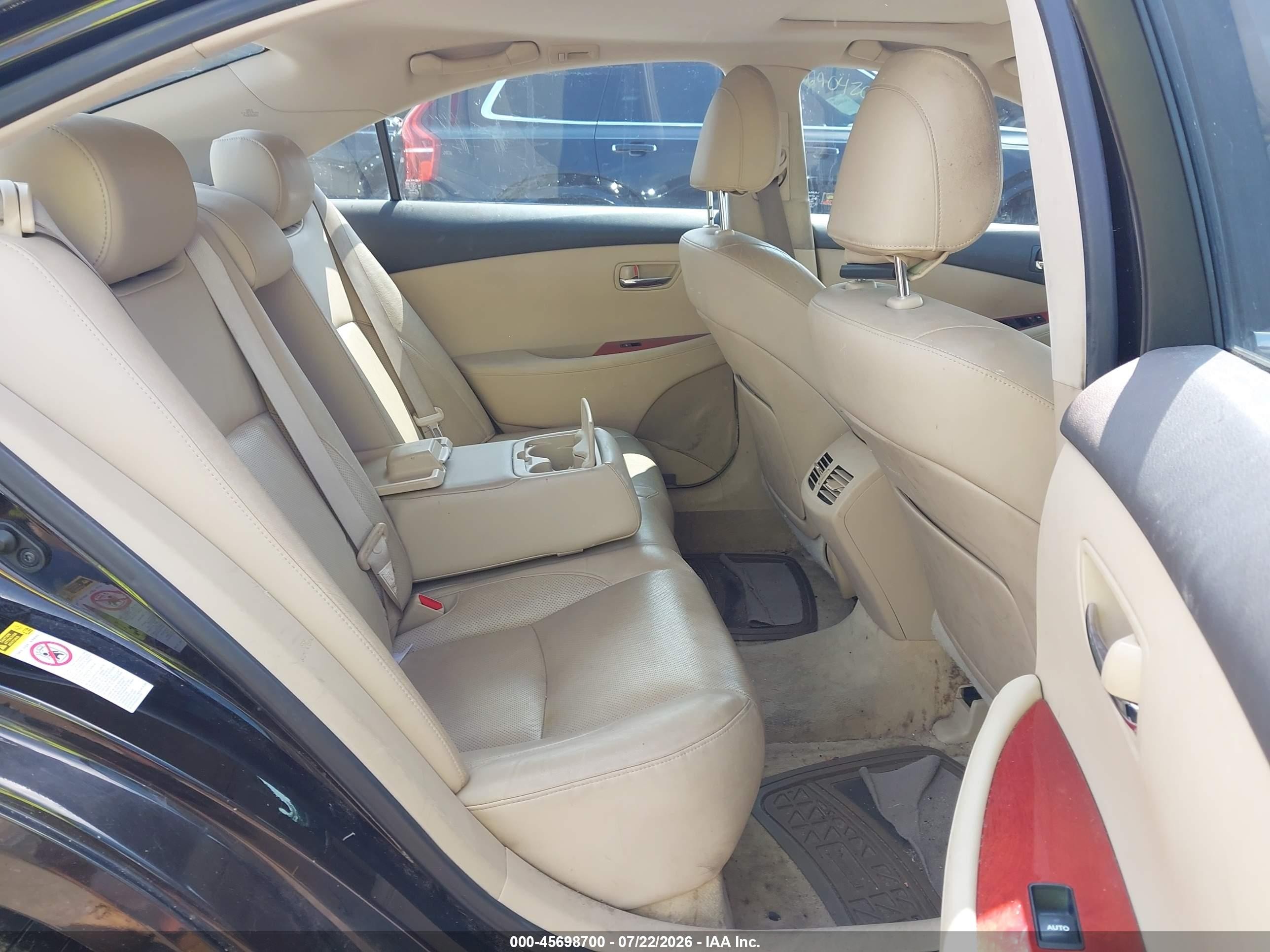 2008 Lexus Es 350 Черный vin: JTHBJ46GX82195105