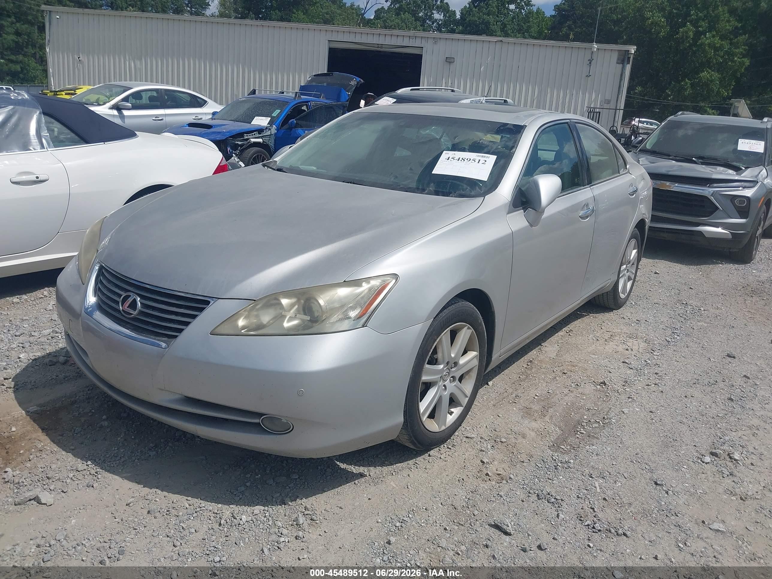 2008 Lexus Es 350   Silver vin: JTHBJ46GX82200318