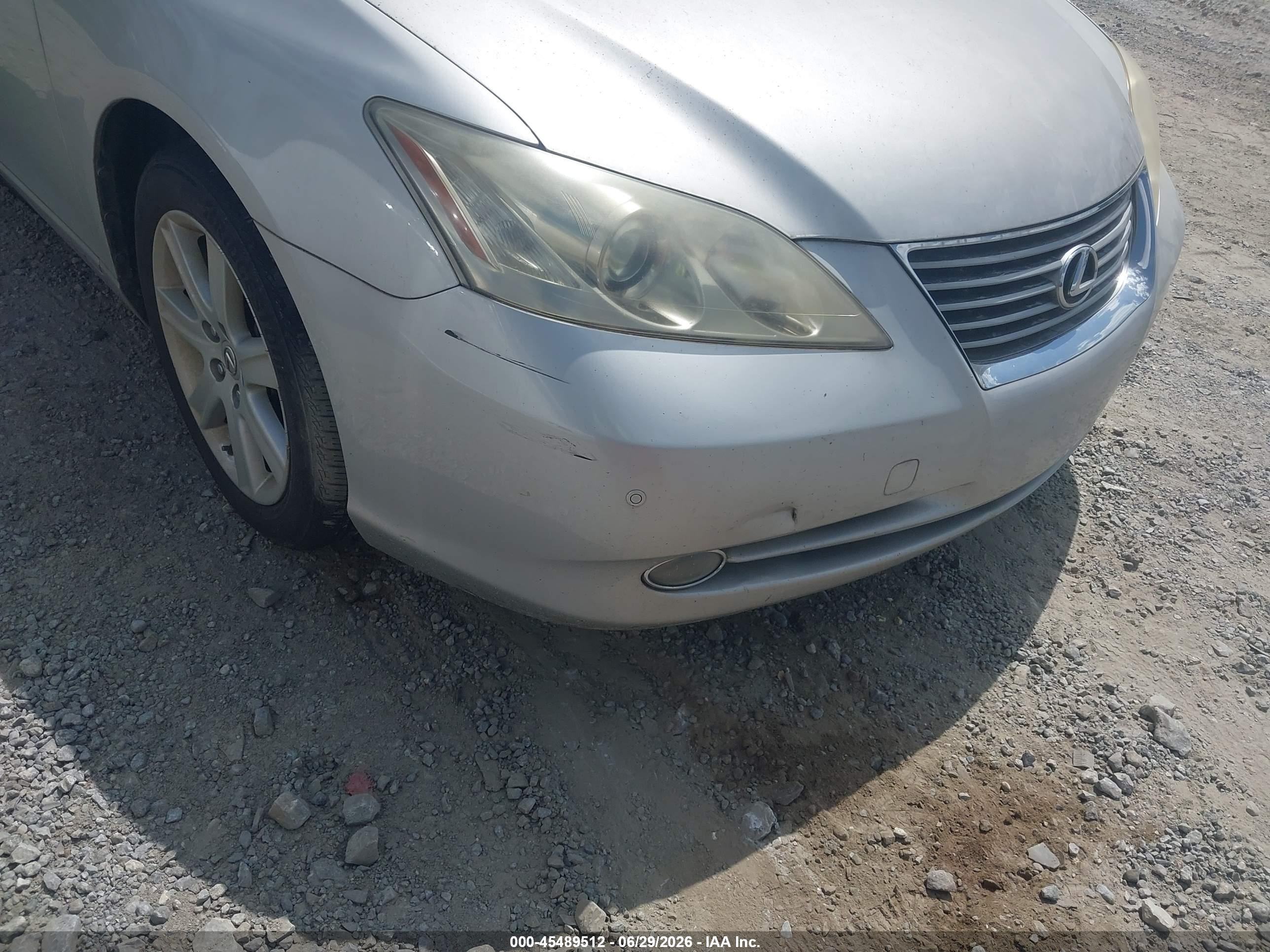 2008 Lexus Es 350   Silver vin: JTHBJ46GX82200318