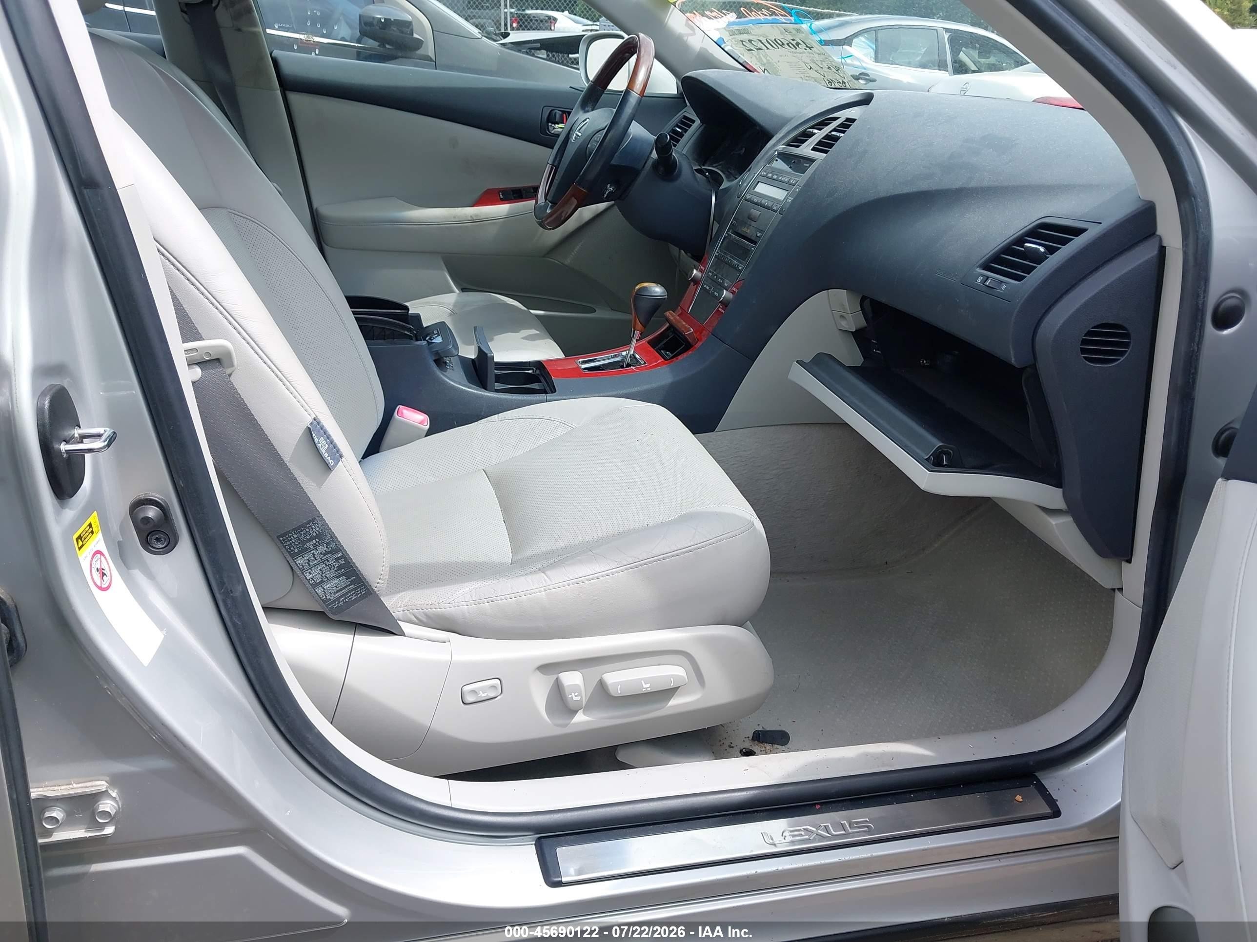 2008 Lexus Es 350   Silver vin: JTHBJ46GX82210783