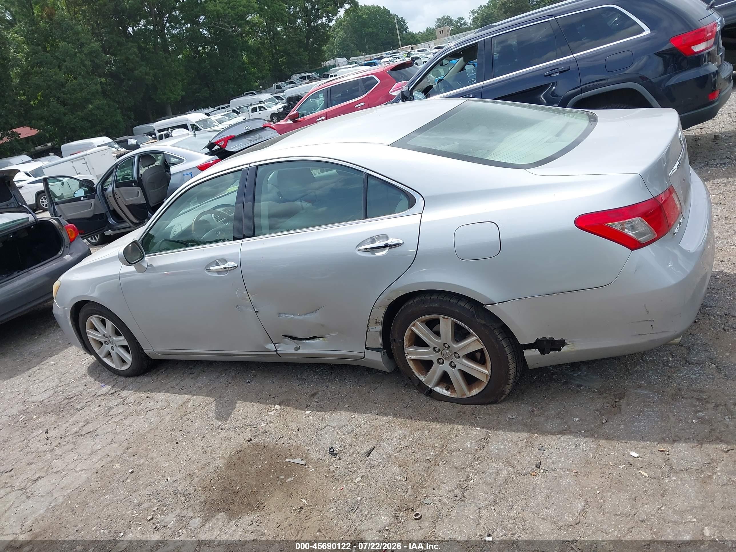 2008 Lexus Es 350   Silver vin: JTHBJ46GX82210783