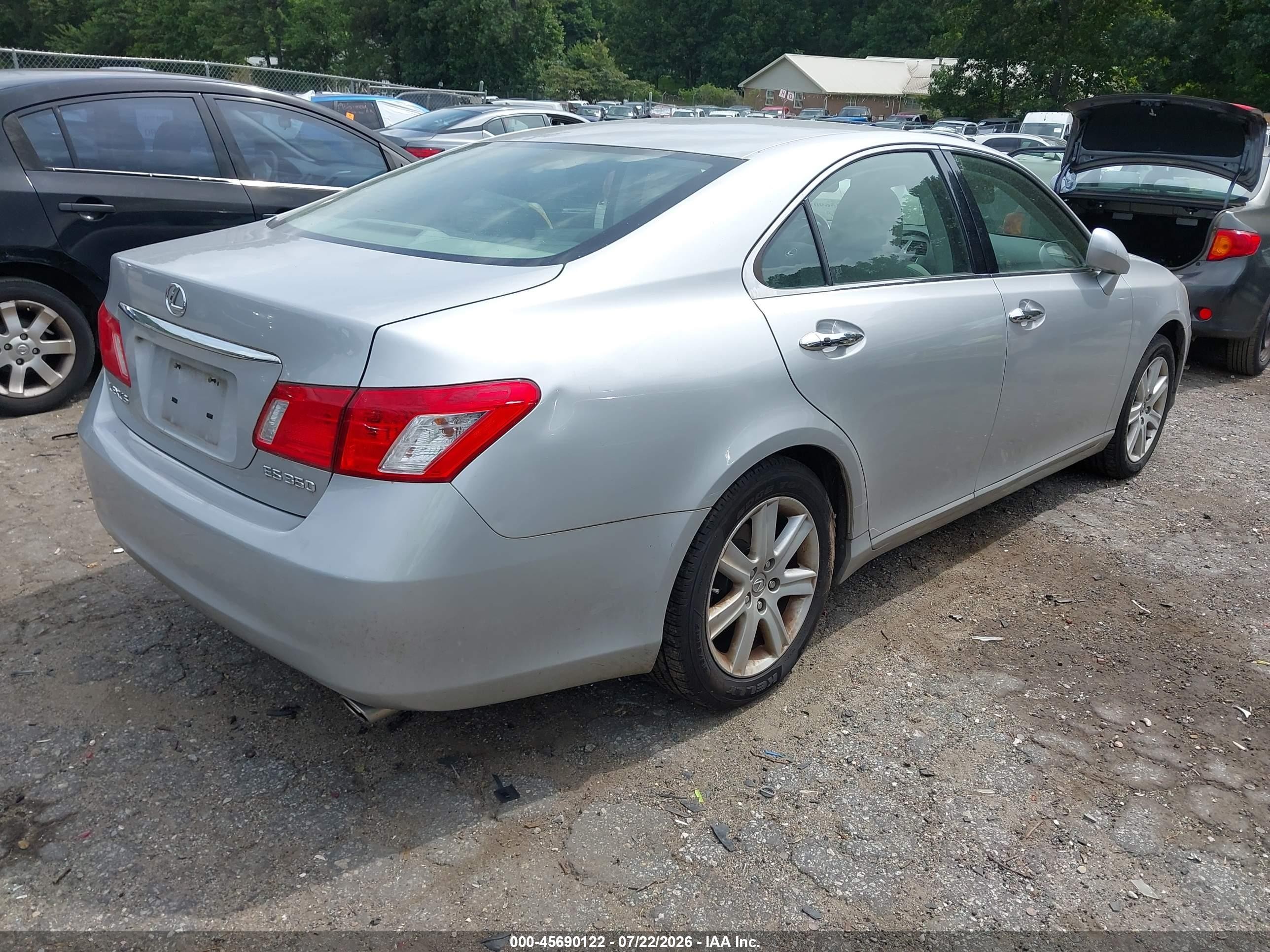 2008 Lexus Es 350   Silver vin: JTHBJ46GX82210783