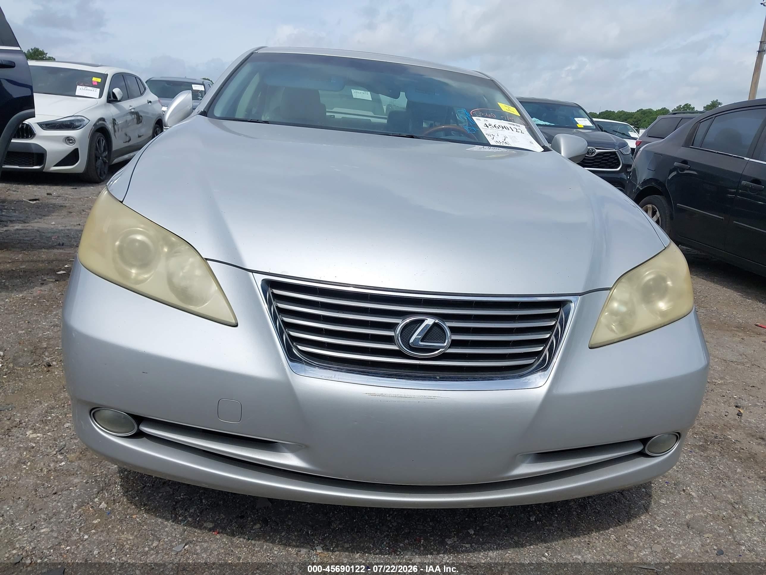 2008 Lexus Es 350   Silver vin: JTHBJ46GX82210783