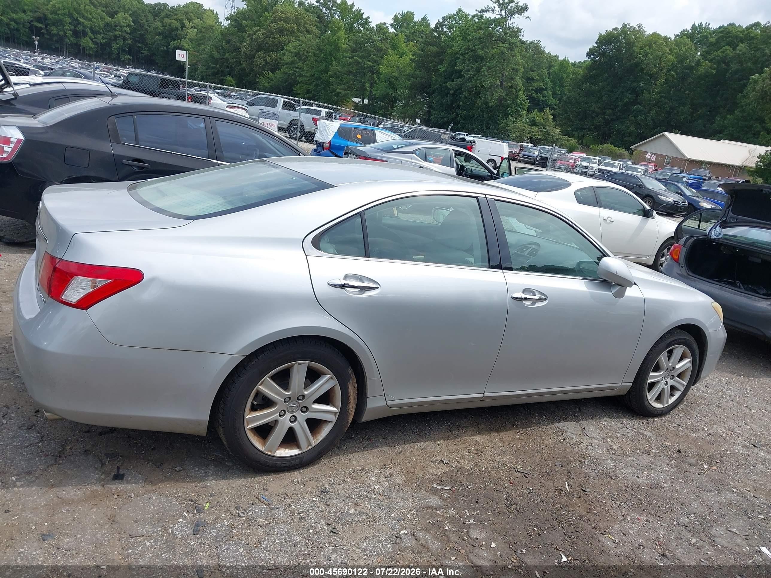 2008 Lexus Es 350   Silver vin: JTHBJ46GX82210783