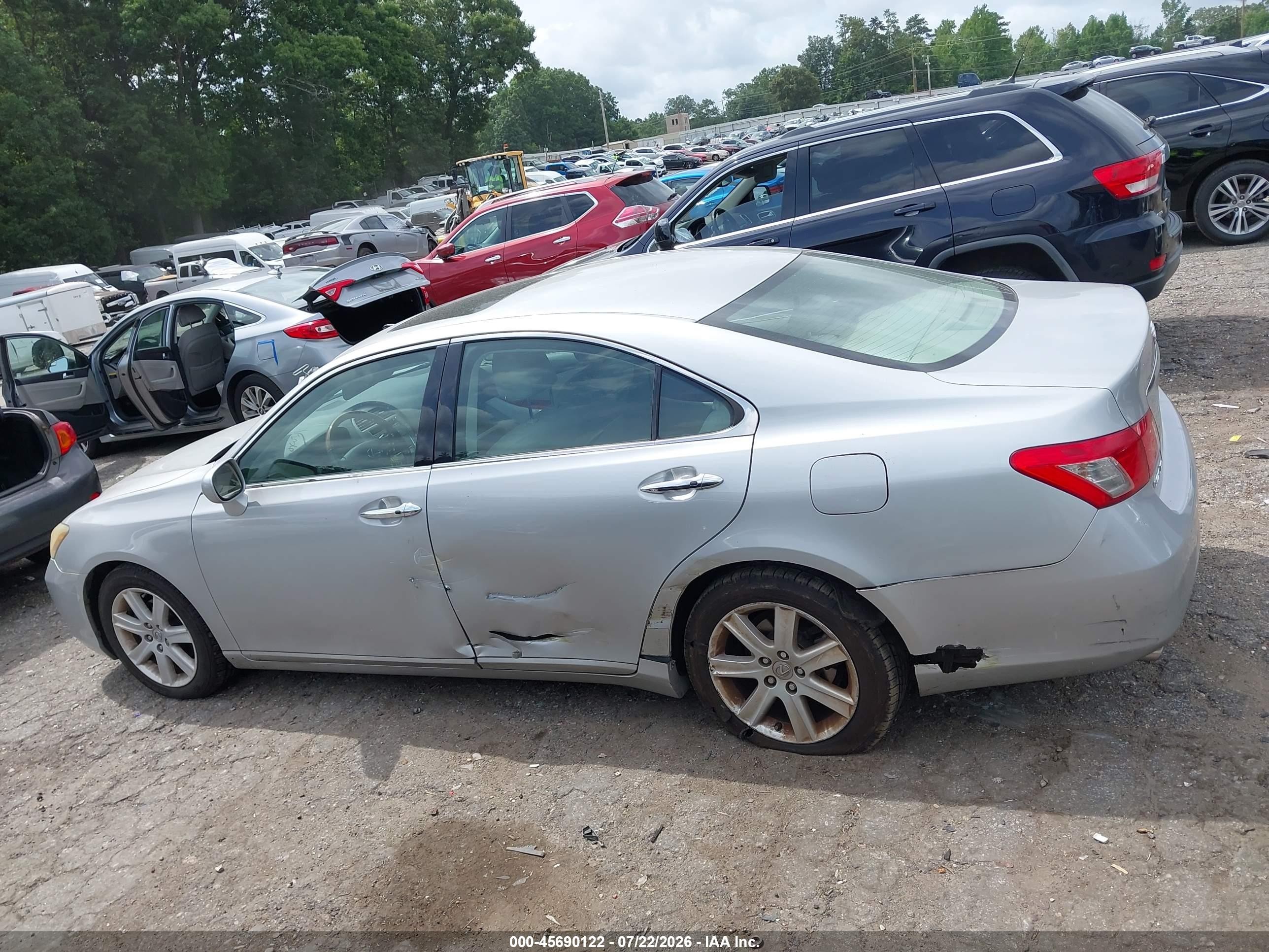 2008 Lexus Es 350   Silver vin: JTHBJ46GX82210783