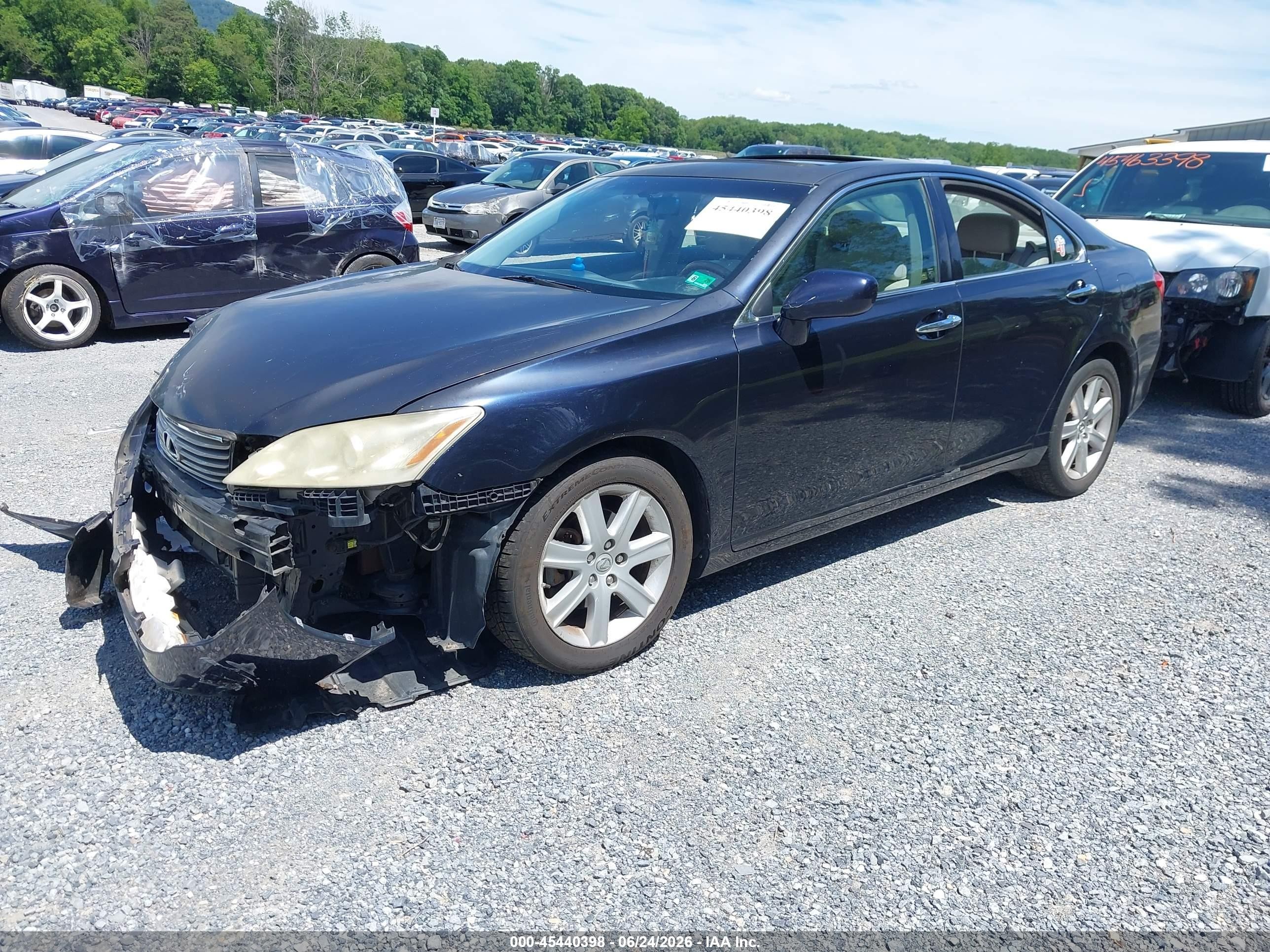 2008 Lexus Es 350 Blue vin: JTHBJ46GX82219645