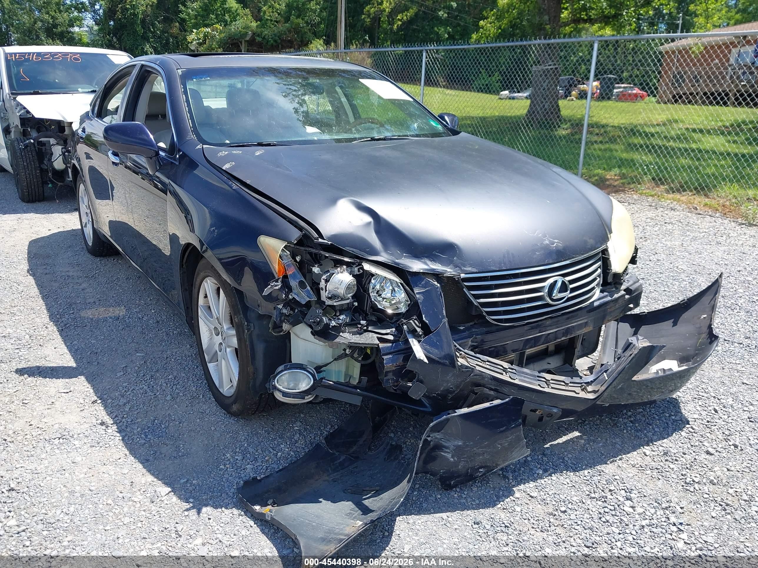 2008 Lexus Es 350 Blue vin: JTHBJ46GX82219645