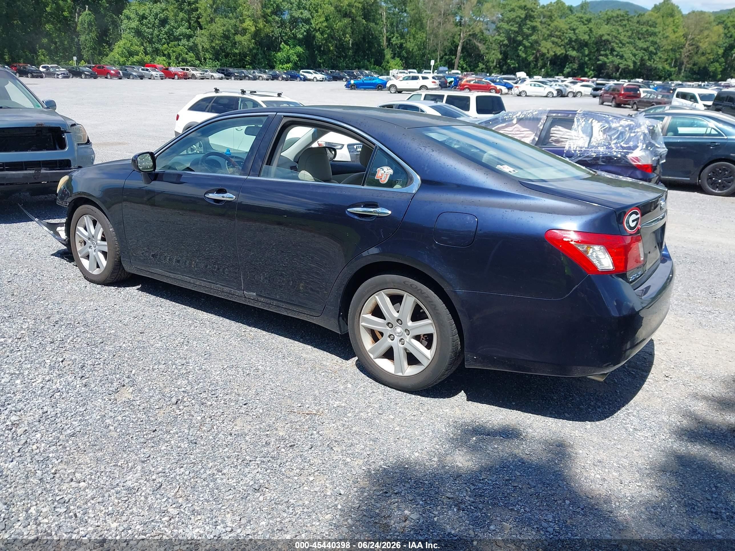 2008 Lexus Es 350 Blue vin: JTHBJ46GX82219645