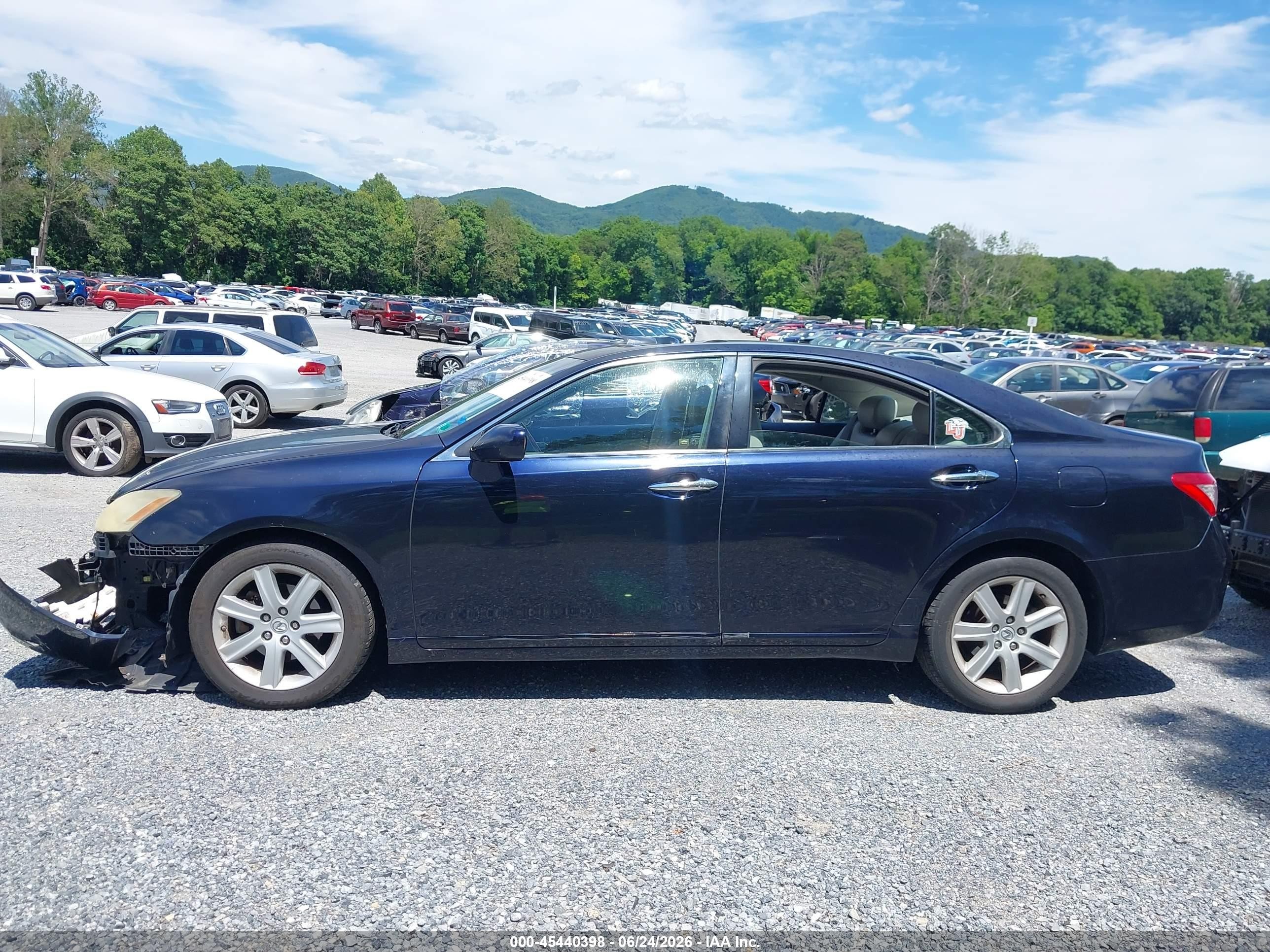 2008 Lexus Es 350 Blue vin: JTHBJ46GX82219645