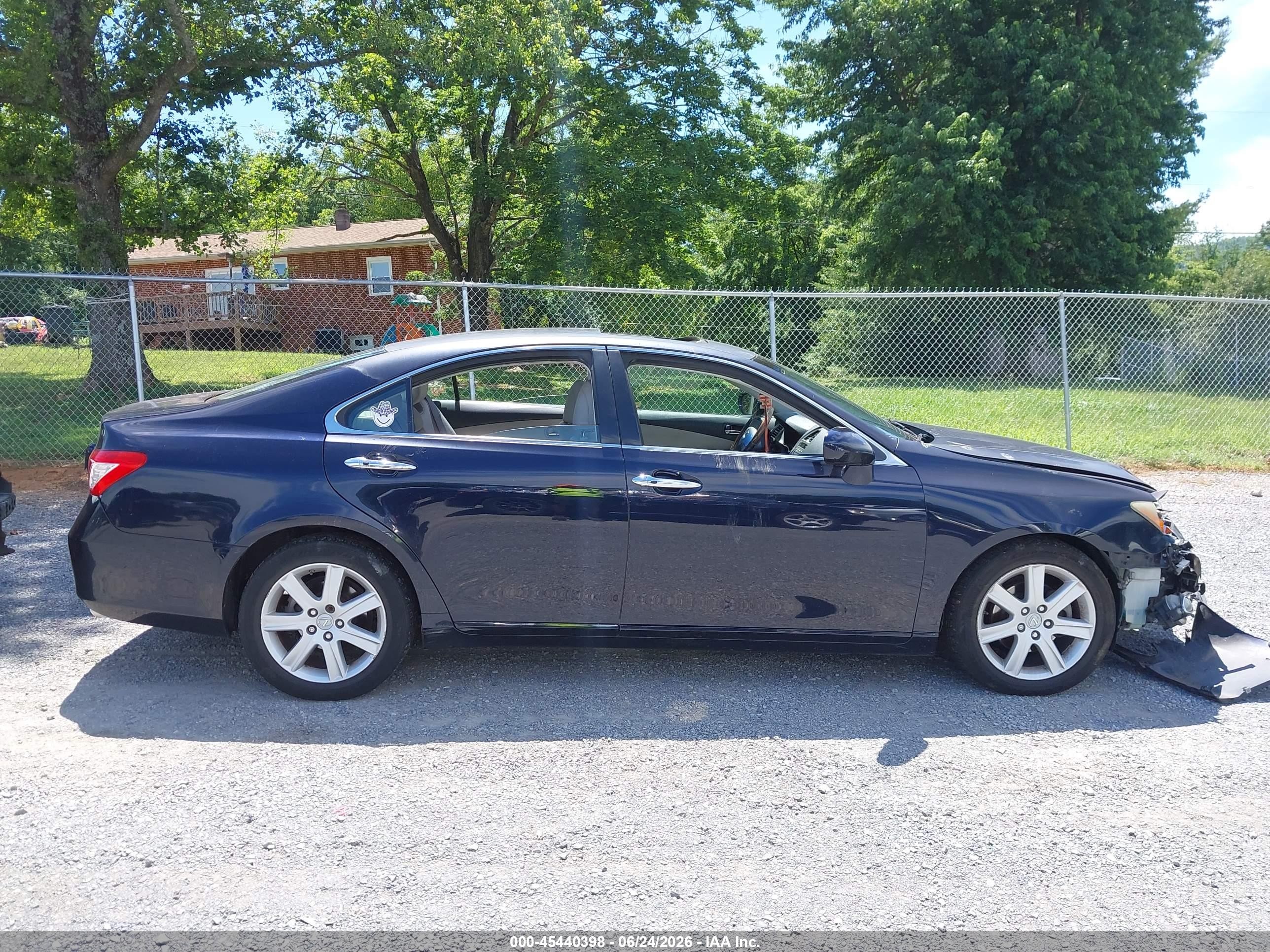 2008 Lexus Es 350 Blue vin: JTHBJ46GX82219645