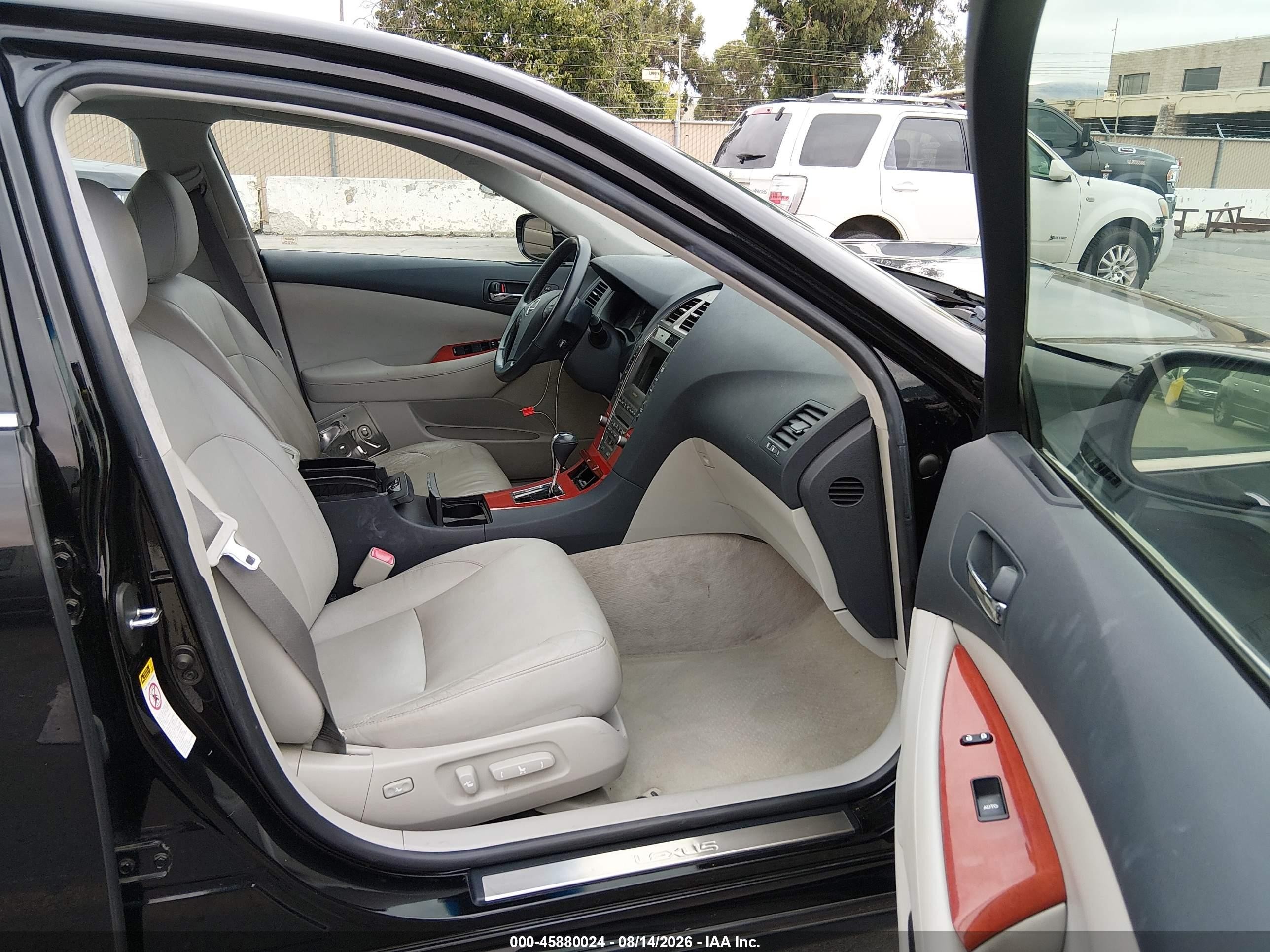 2008 Lexus Es 350 Черный vin: JTHBJ46GX82244531