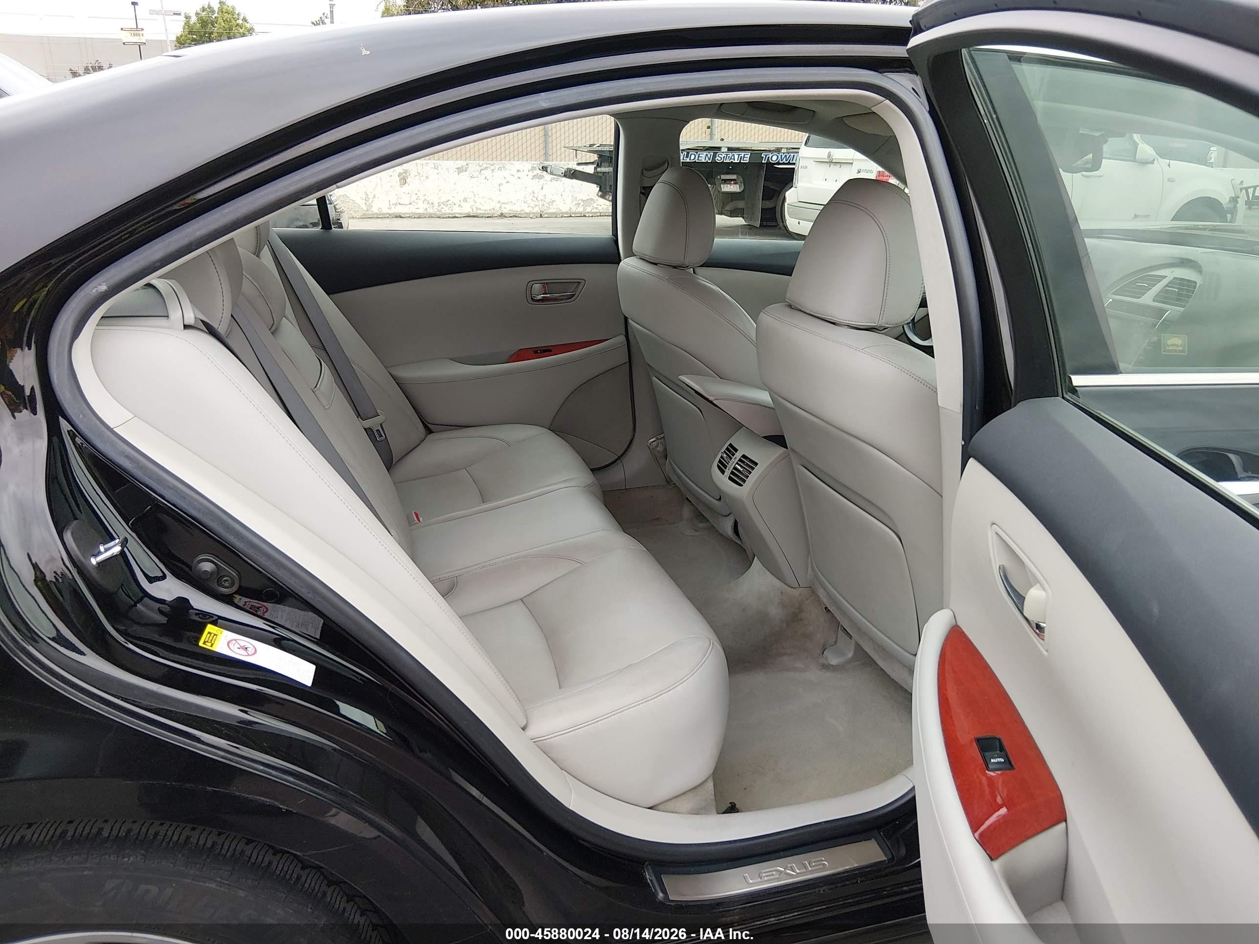2008 Lexus Es 350 Черный vin: JTHBJ46GX82244531