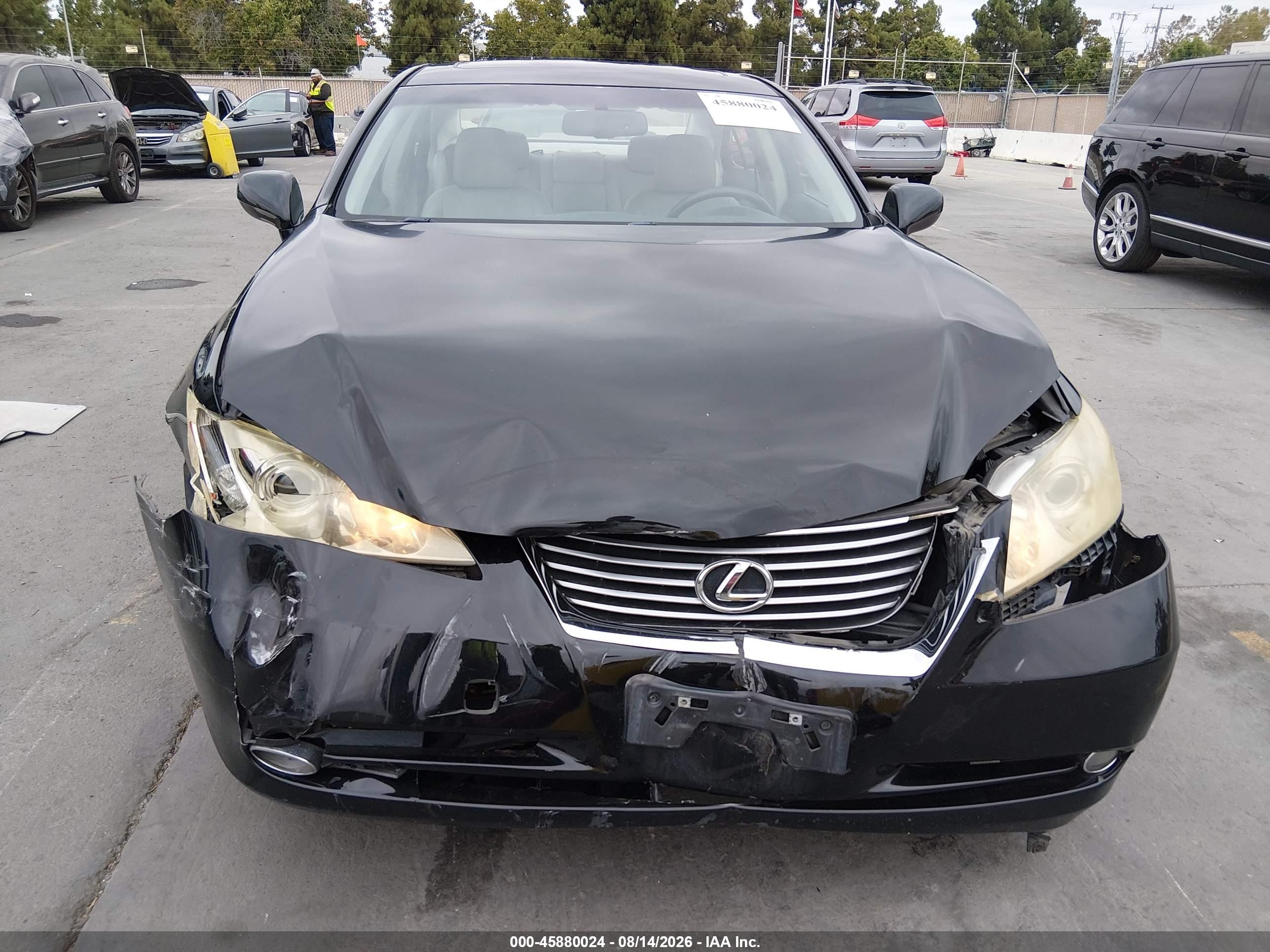2008 Lexus Es 350 Черный vin: JTHBJ46GX82244531
