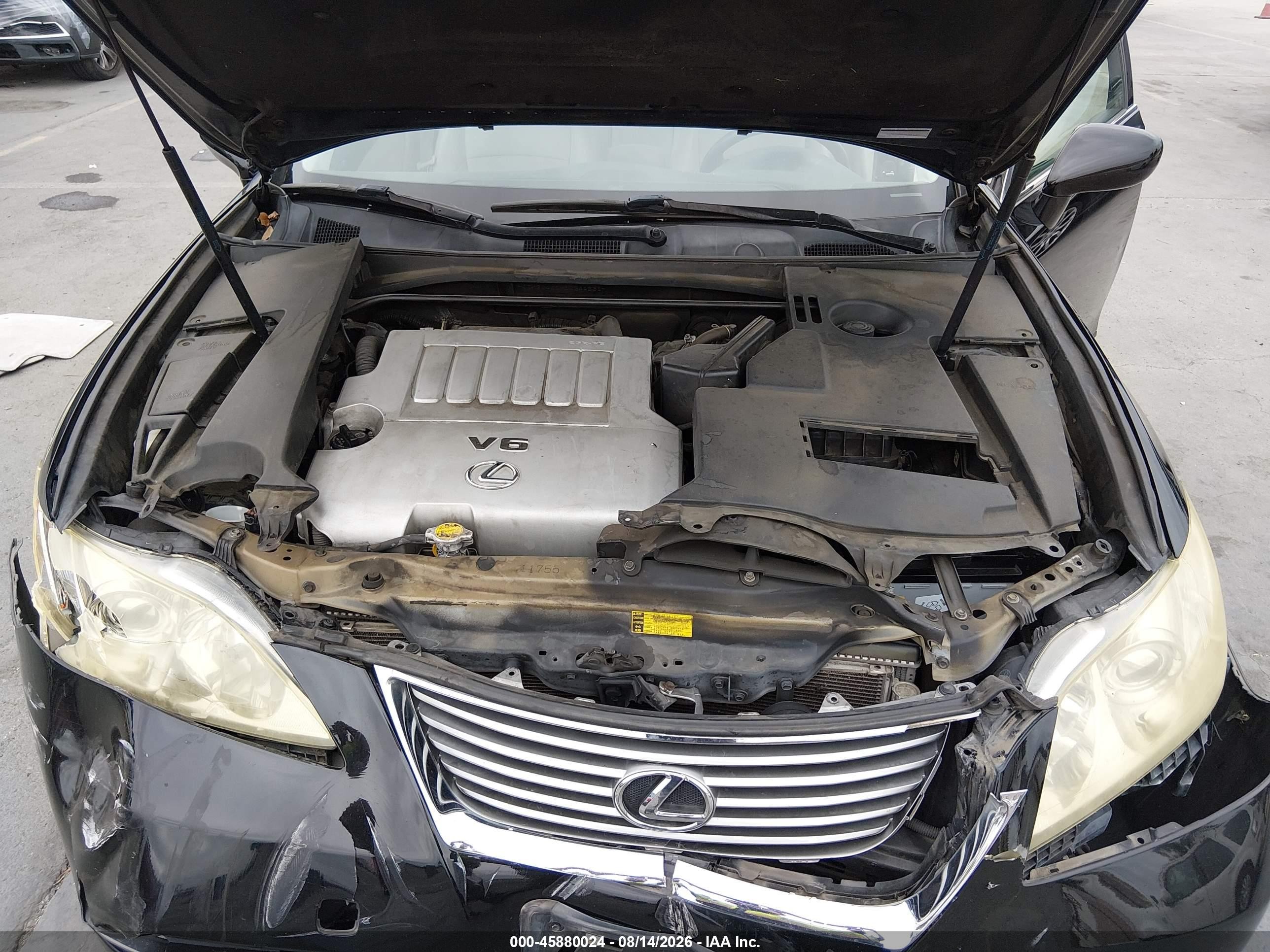 2008 Lexus Es 350 Черный vin: JTHBJ46GX82244531