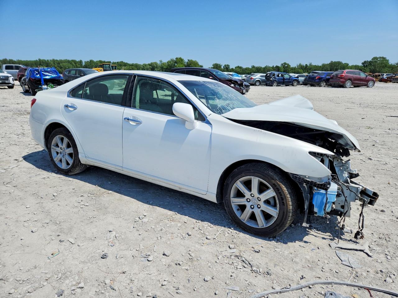 2008 Lexus Es 350 White vin: JTHBJ46GX82248692