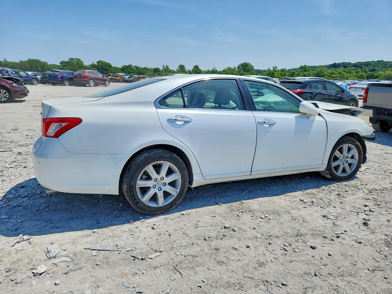 2008 Lexus Es 350 White vin: JTHBJ46GX82248692