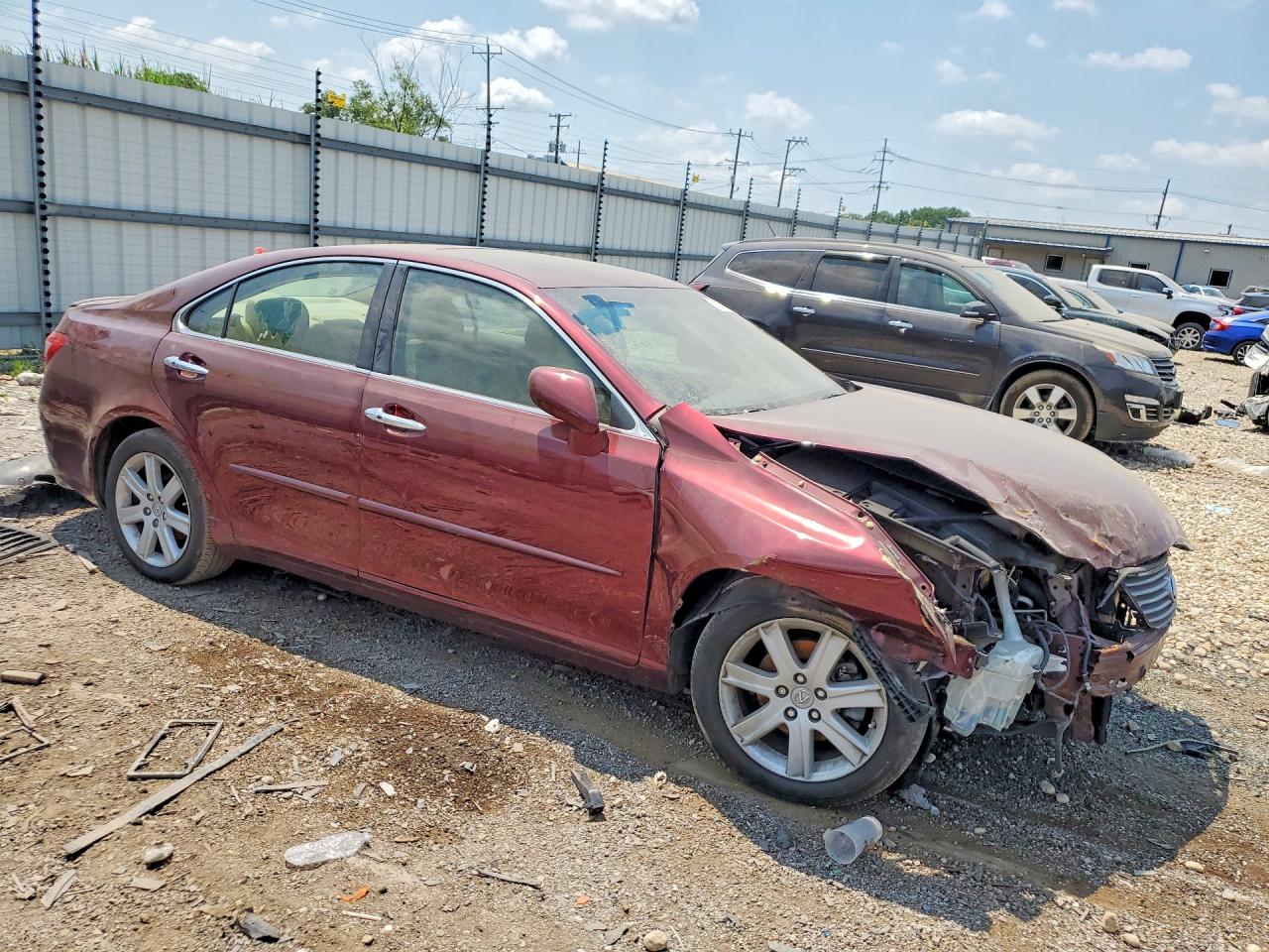 2008 Lexus Es 350 Maroon vin: JTHBJ46GX82252287