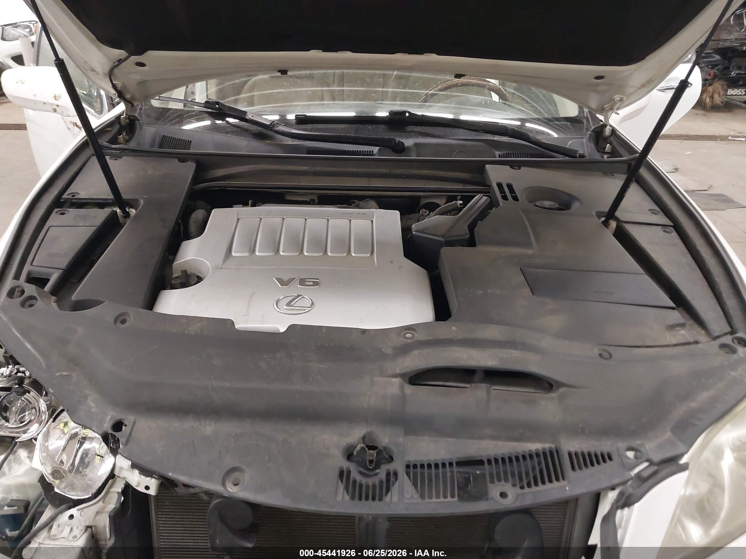 2009 Lexus Es 350   White vin: JTHBJ46GX92289180