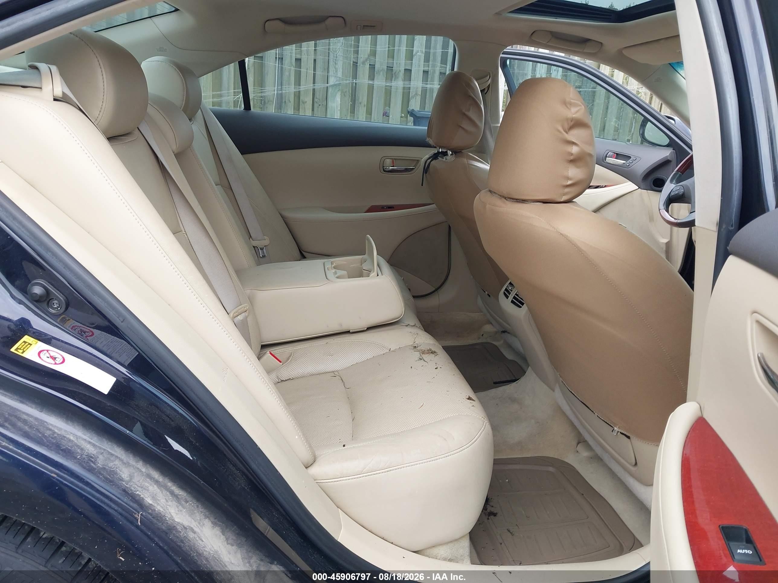 2009 Lexus Es 350 Черный vin: JTHBJ46GX92291821