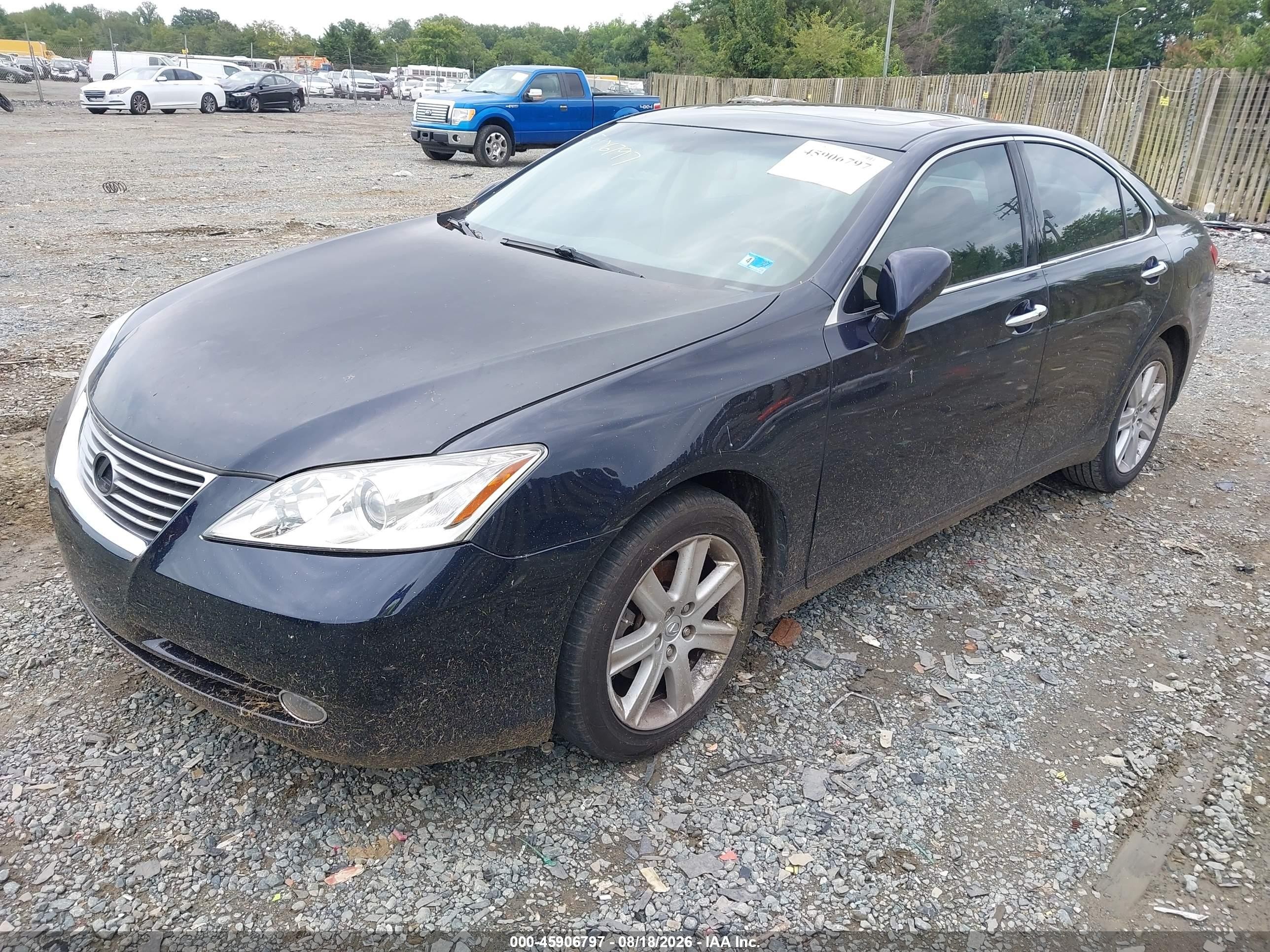 2009 Lexus Es 350 Черный vin: JTHBJ46GX92291821