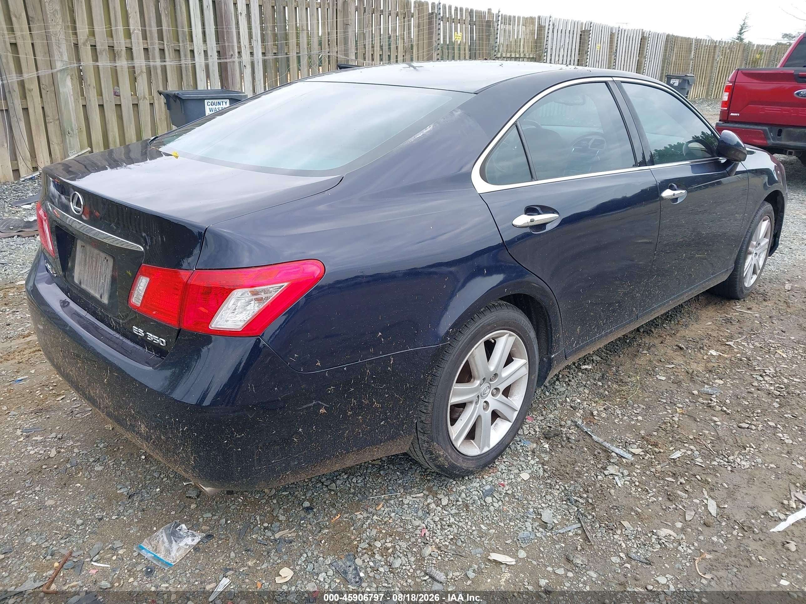 2009 Lexus Es 350 Черный vin: JTHBJ46GX92291821