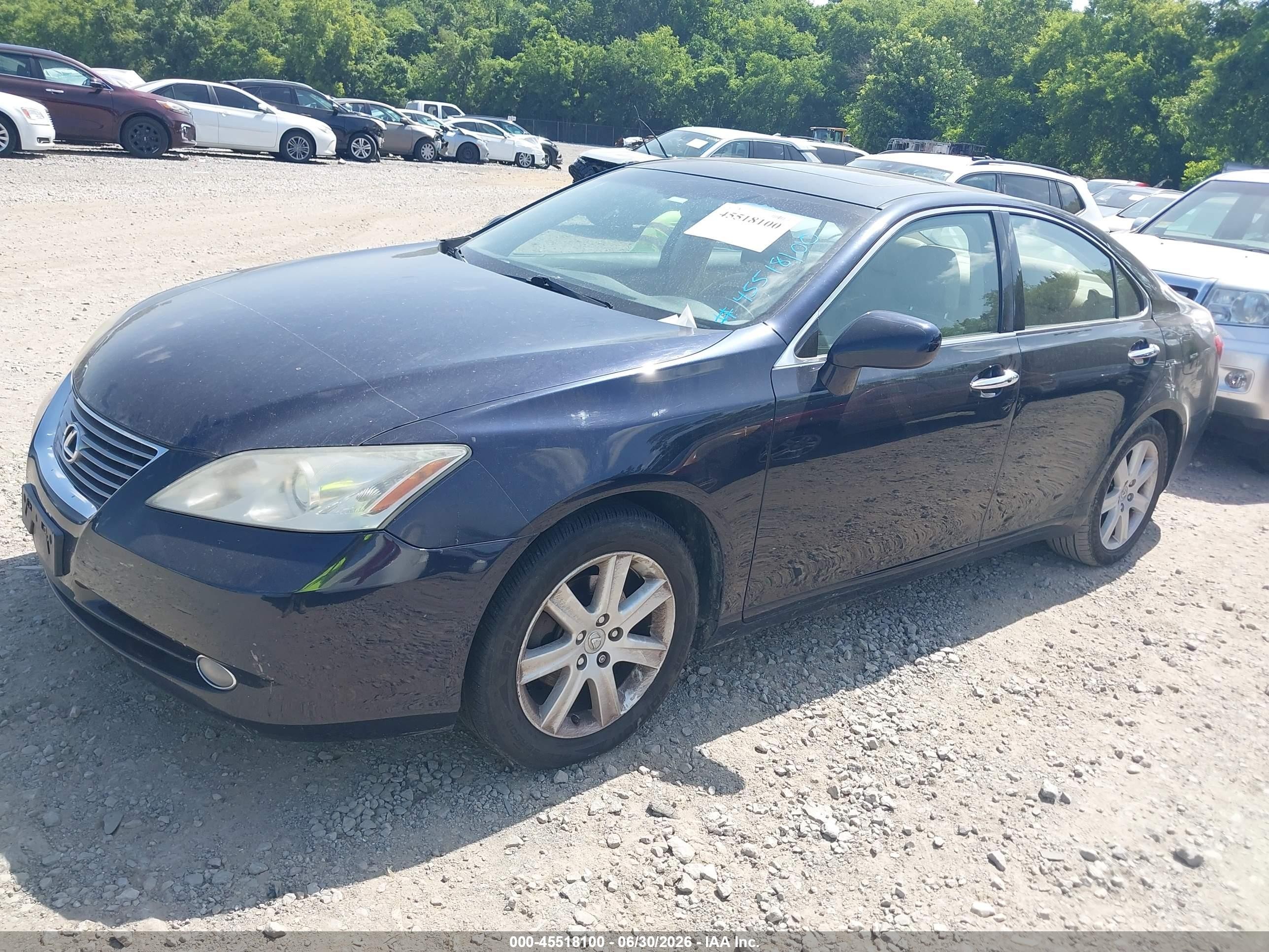 2009 Lexus Es 350   Blue vin: JTHBJ46GX92293214