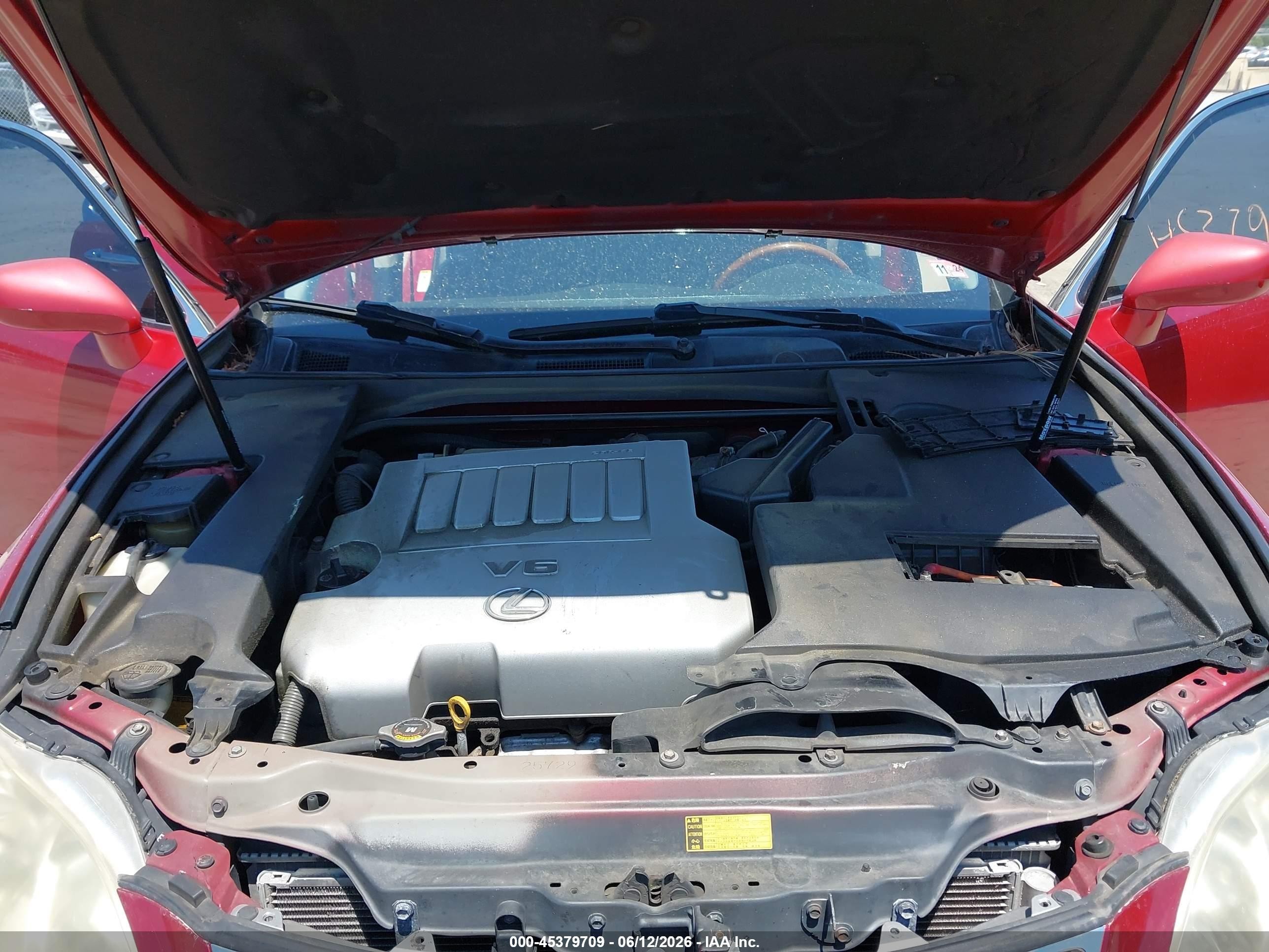 2009 Lexus Es 350   Red vin: JTHBJ46GX92300646
