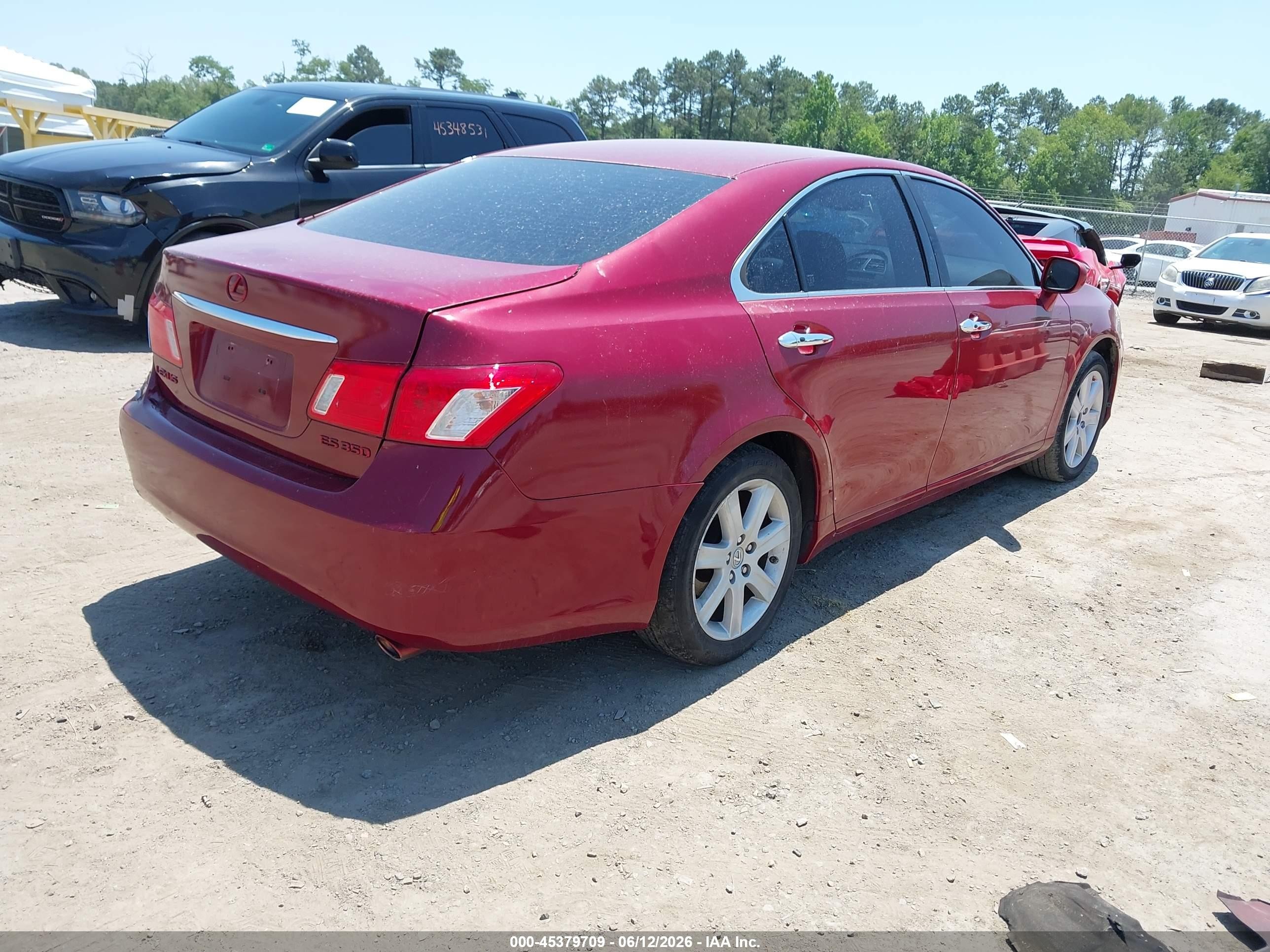 2009 Lexus Es 350   Red vin: JTHBJ46GX92300646
