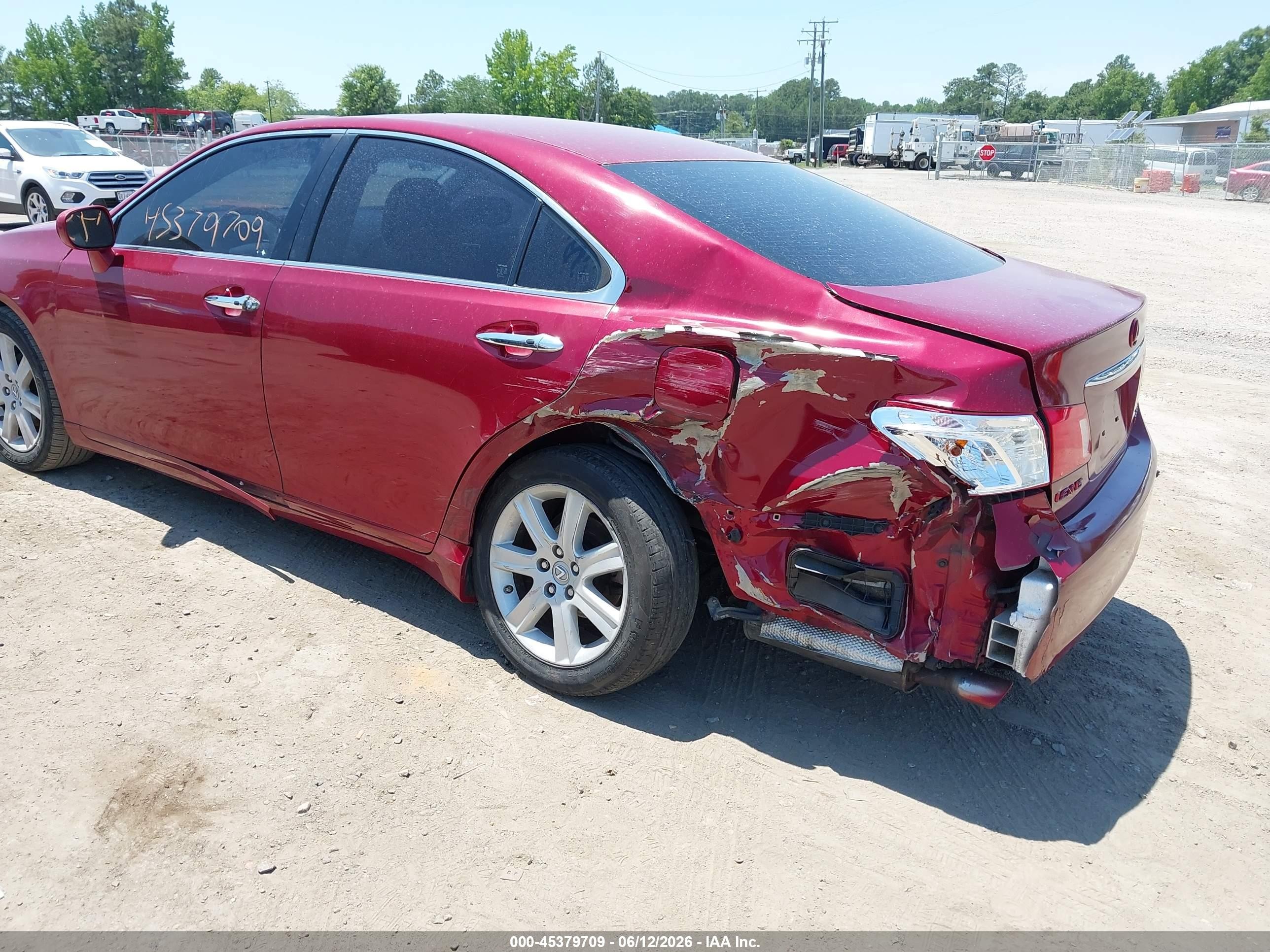 2009 Lexus Es 350   Red vin: JTHBJ46GX92300646