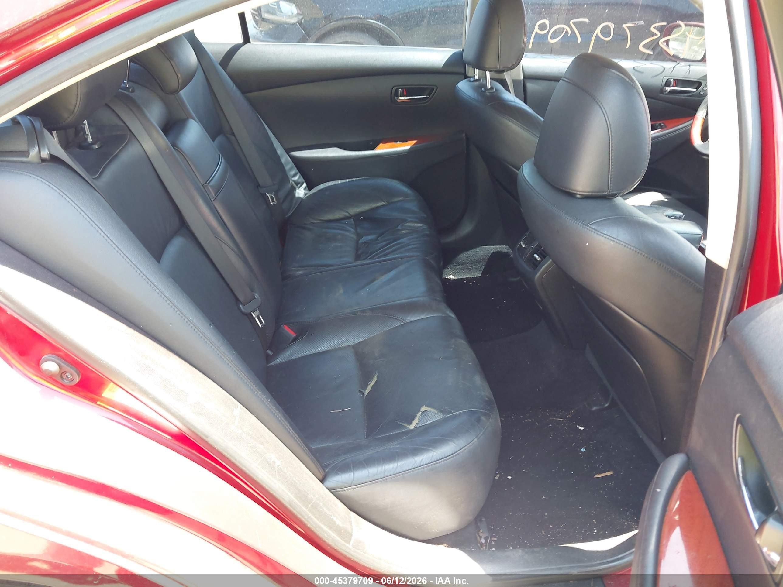 2009 Lexus Es 350   Red vin: JTHBJ46GX92300646