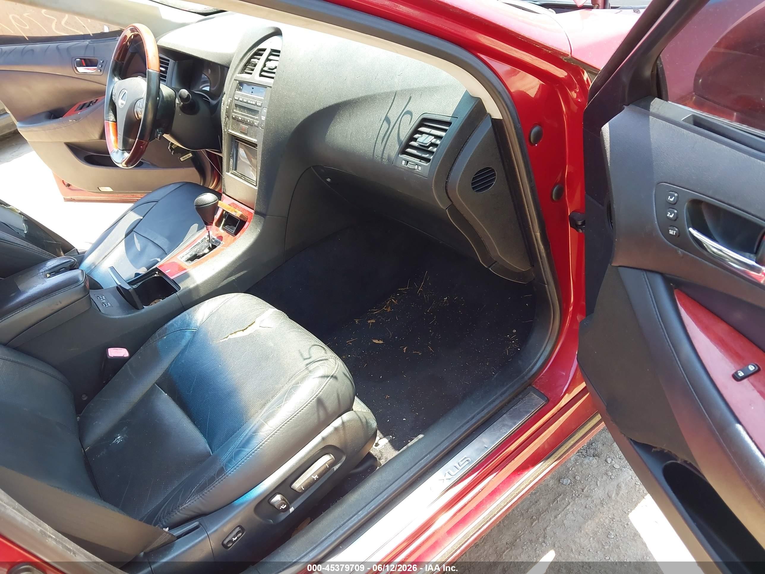 2009 Lexus Es 350   Red vin: JTHBJ46GX92300646