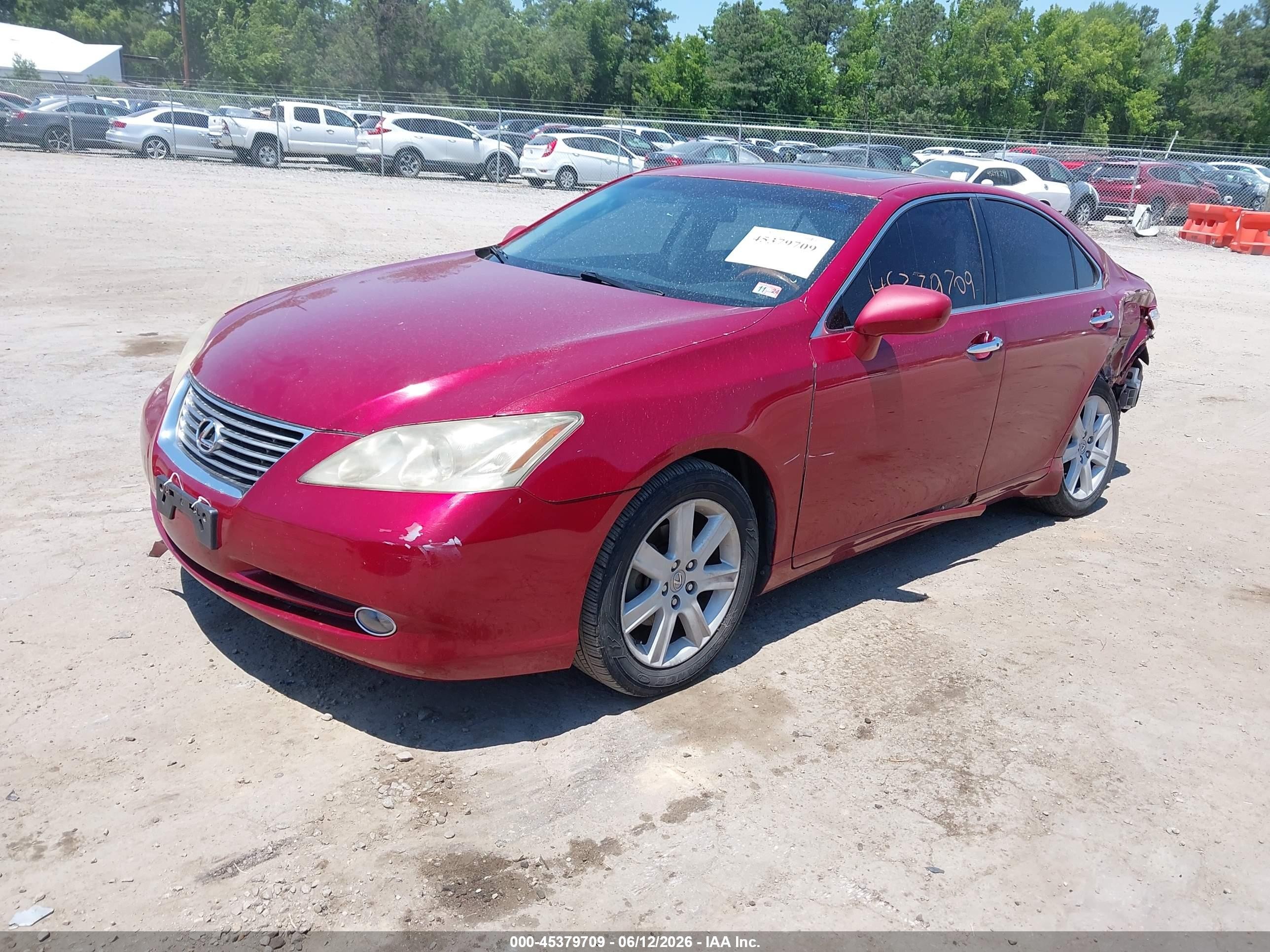 2009 Lexus Es 350   Red vin: JTHBJ46GX92300646