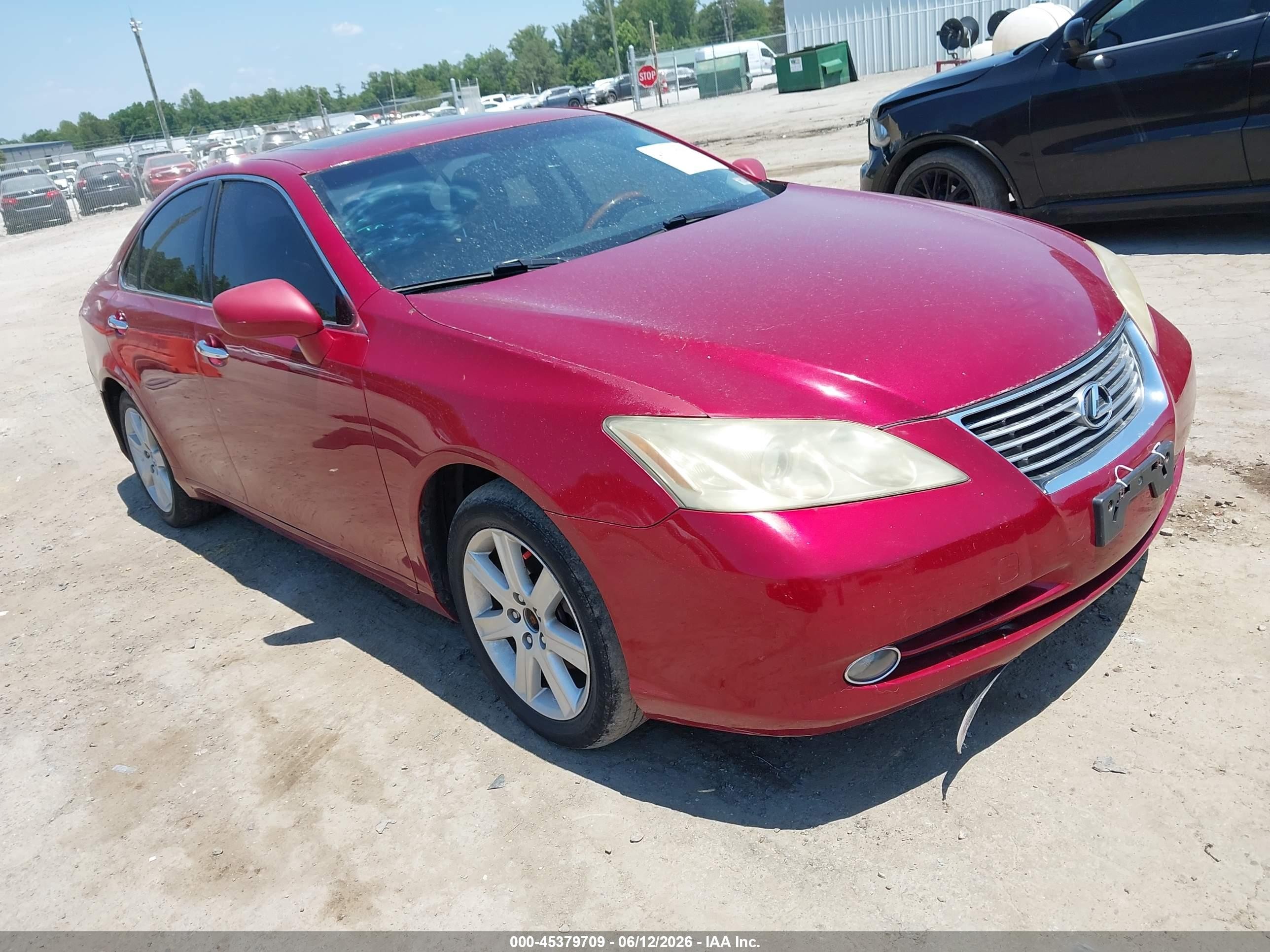2009 Lexus Es 350   Red vin: JTHBJ46GX92300646
