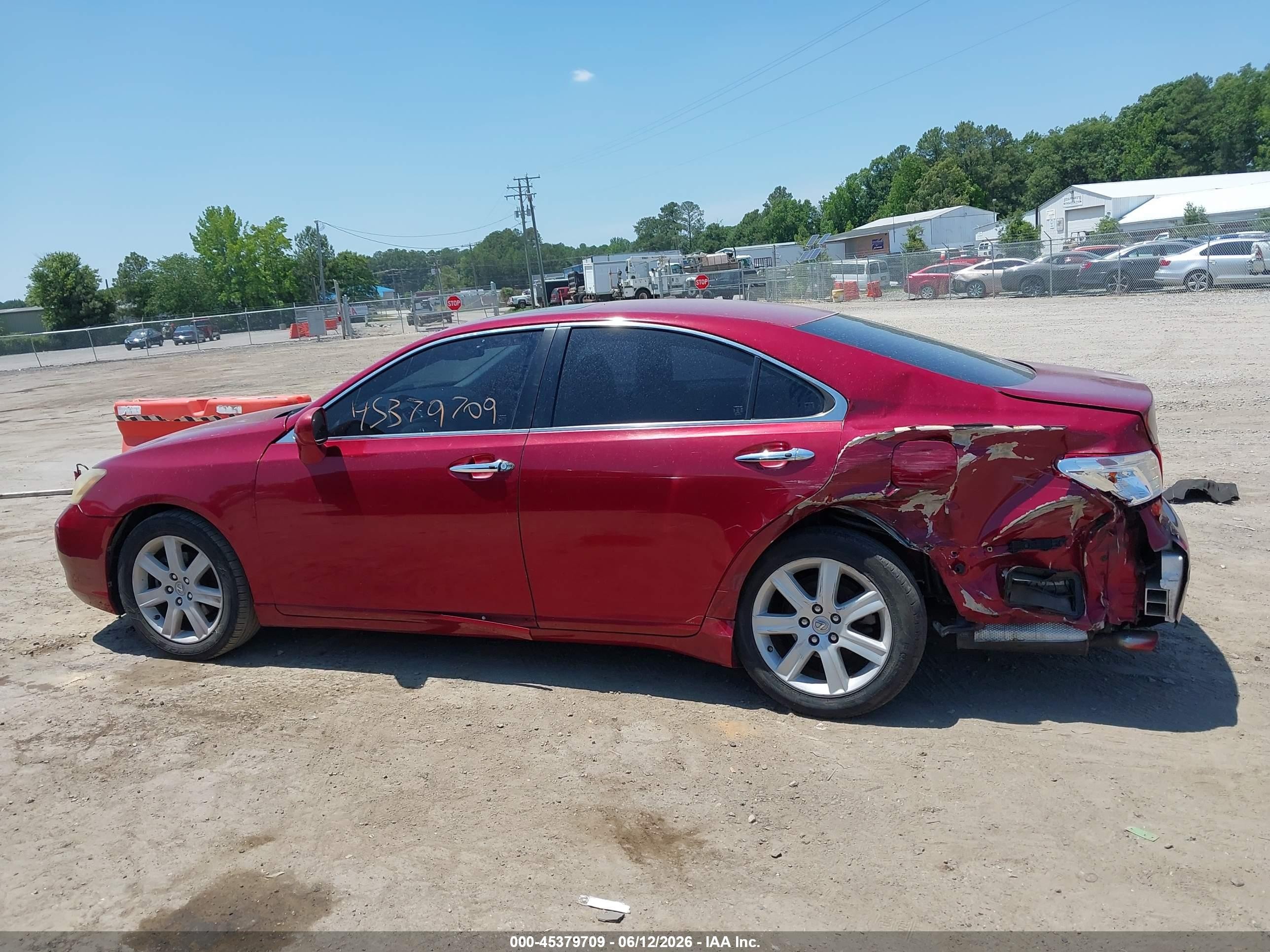 2009 Lexus Es 350   Red vin: JTHBJ46GX92300646