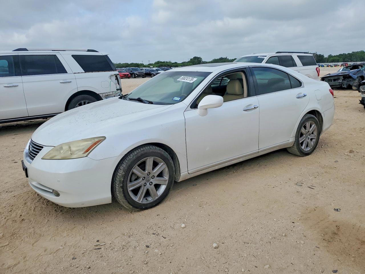 2009 Lexus Es 350 White vin: JTHBJ46GX92304552