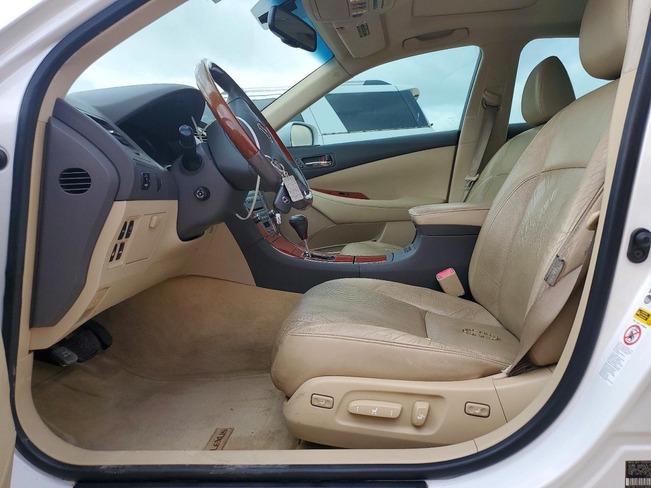 2009 Lexus Es 350 White vin: JTHBJ46GX92304552