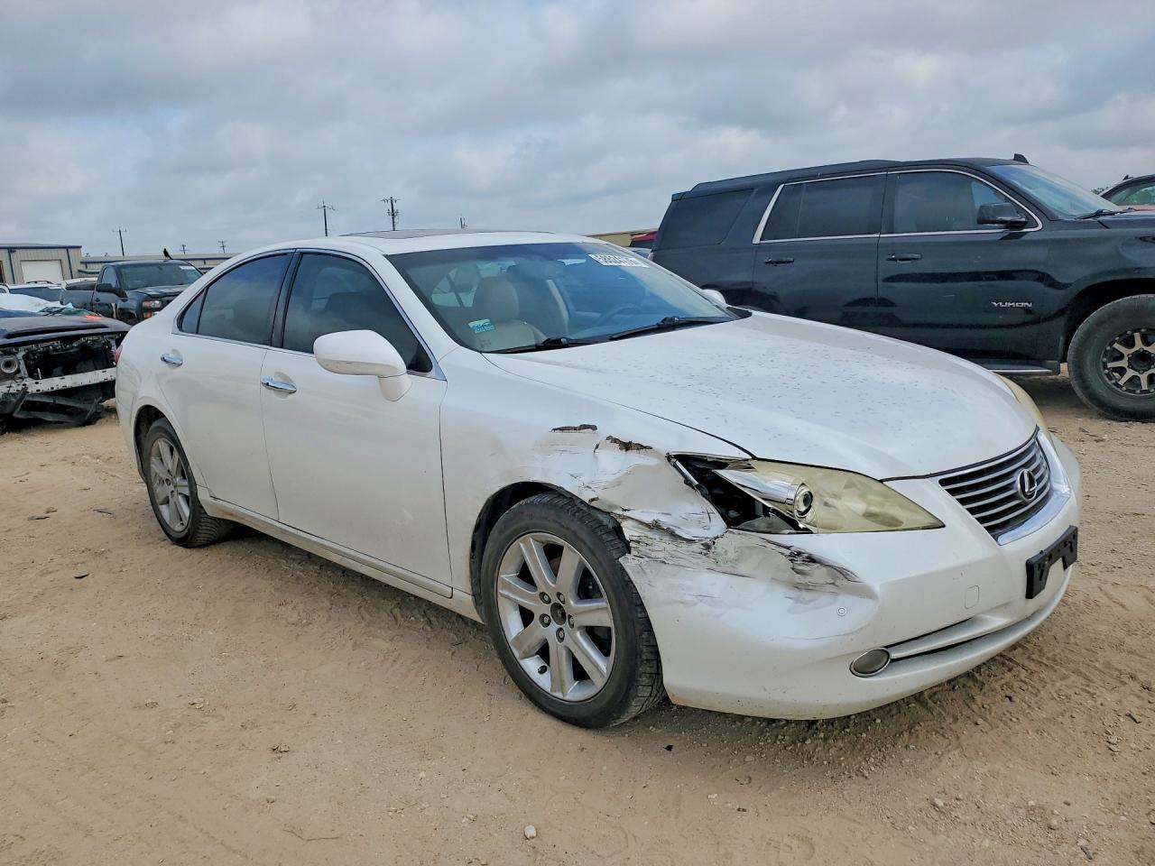 2009 Lexus Es 350 White vin: JTHBJ46GX92304552