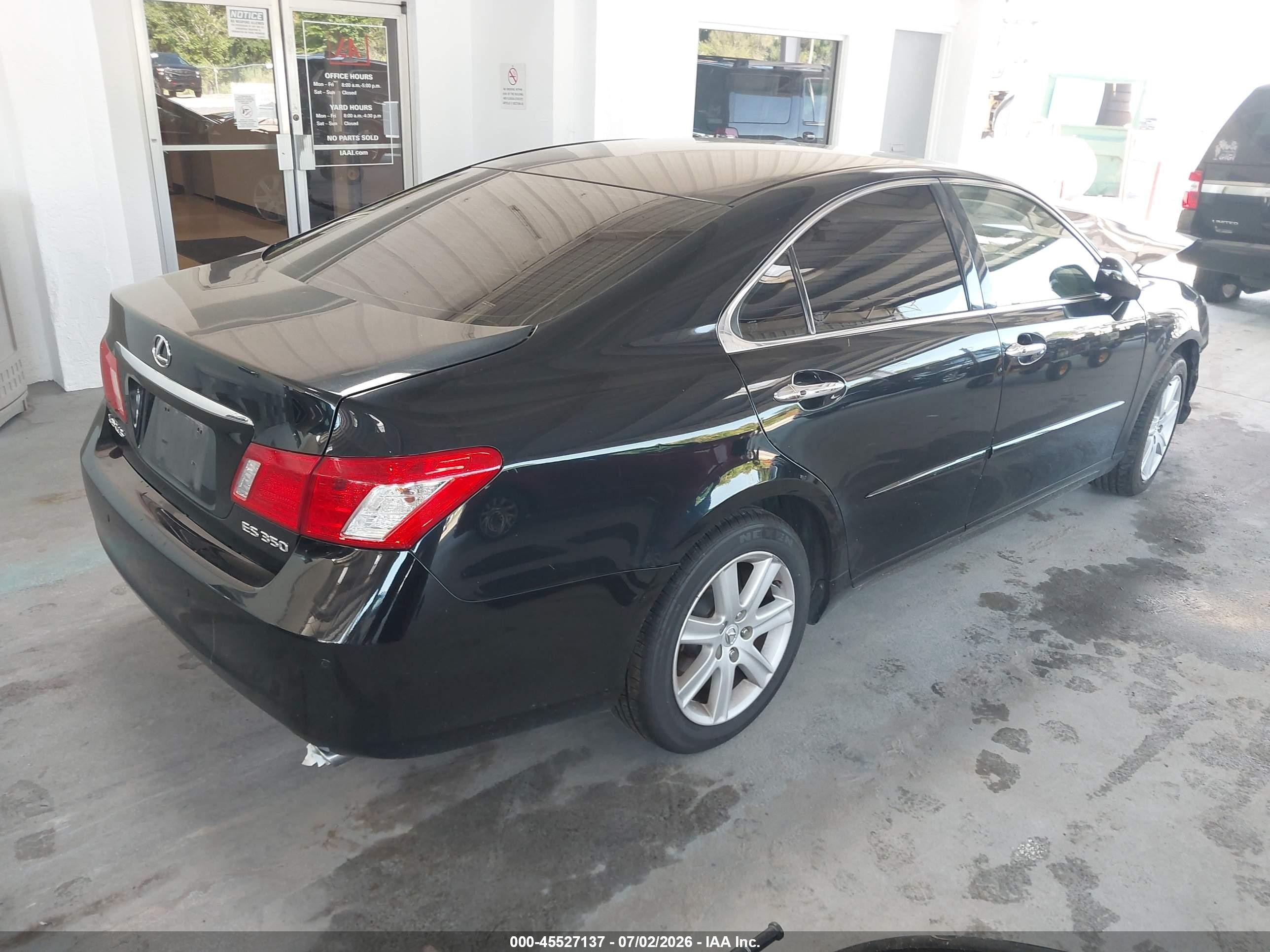 2009 Lexus Es 350   Black vin: JTHBJ46GX92320427