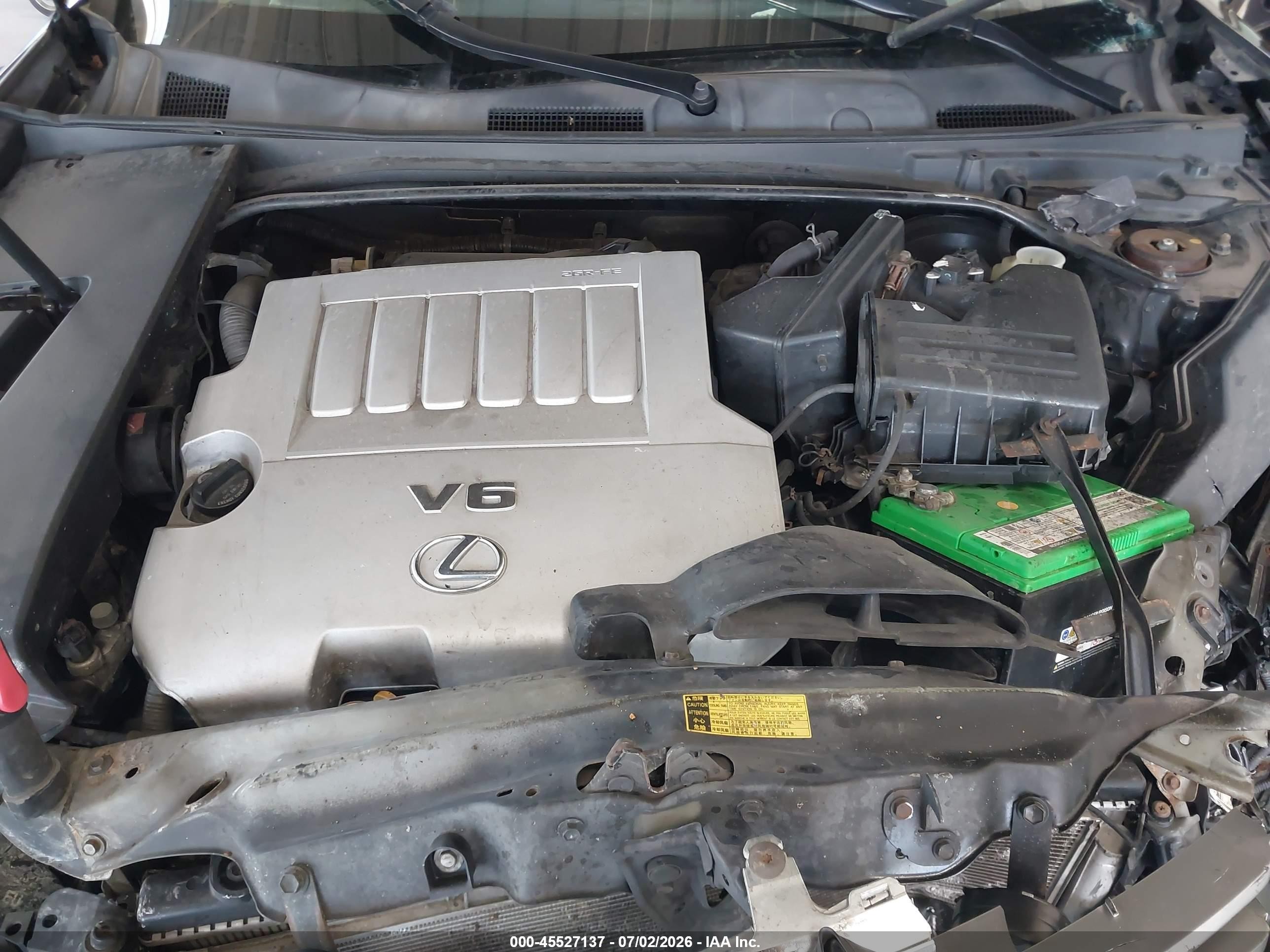 2009 Lexus Es 350   Black vin: JTHBJ46GX92320427