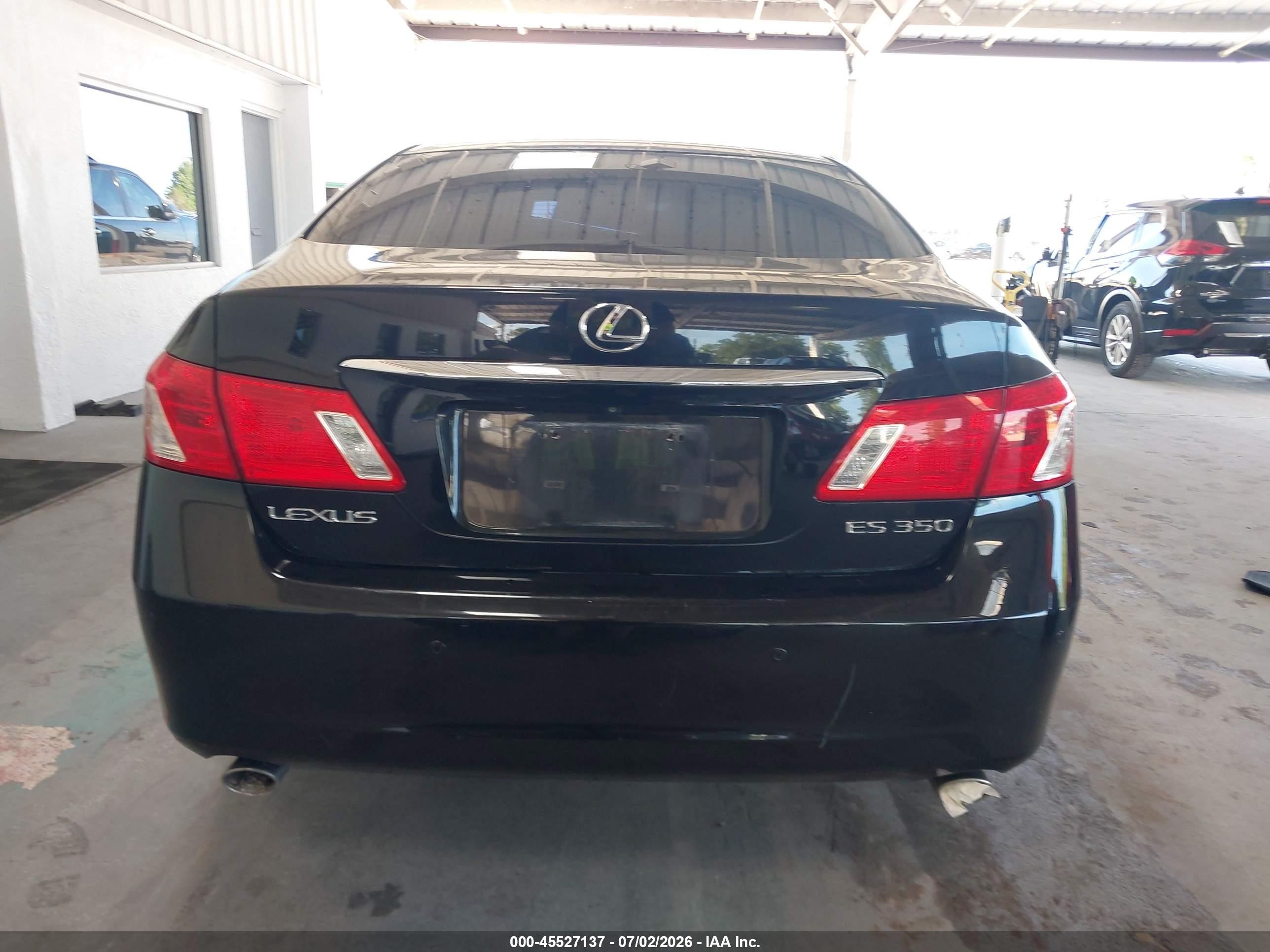 2009 Lexus Es 350   Black vin: JTHBJ46GX92320427