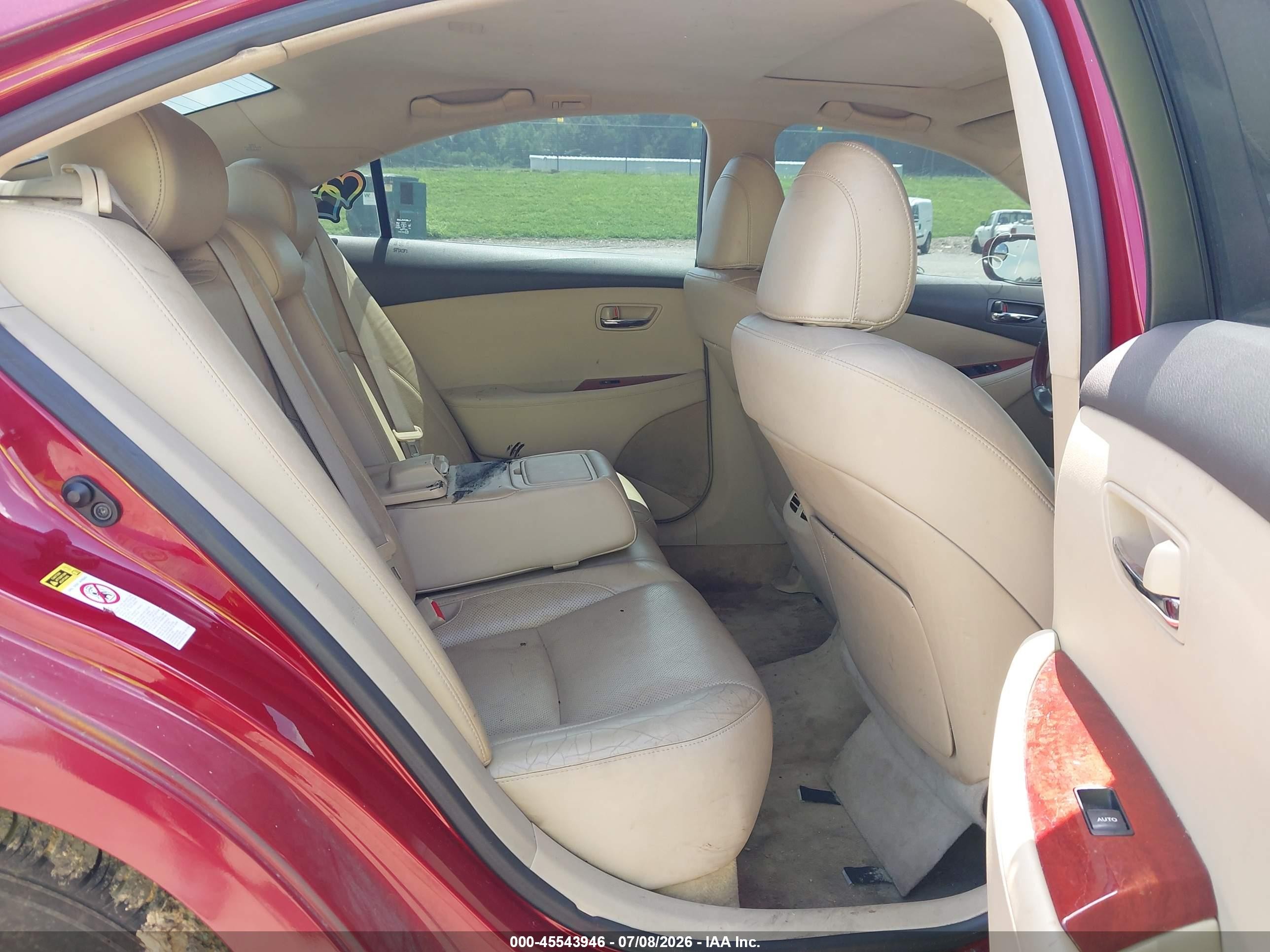 2009 Lexus Es 350   Red vin: JTHBJ46GX92329791