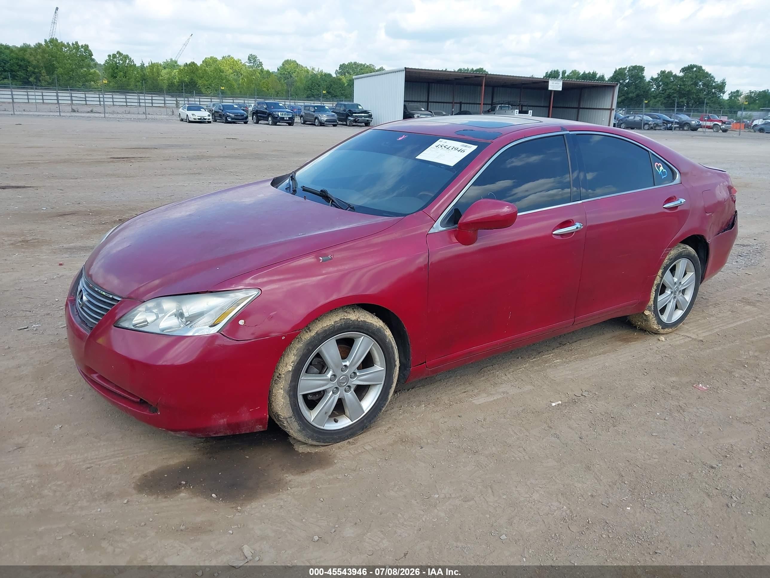 2009 Lexus Es 350   Red vin: JTHBJ46GX92329791