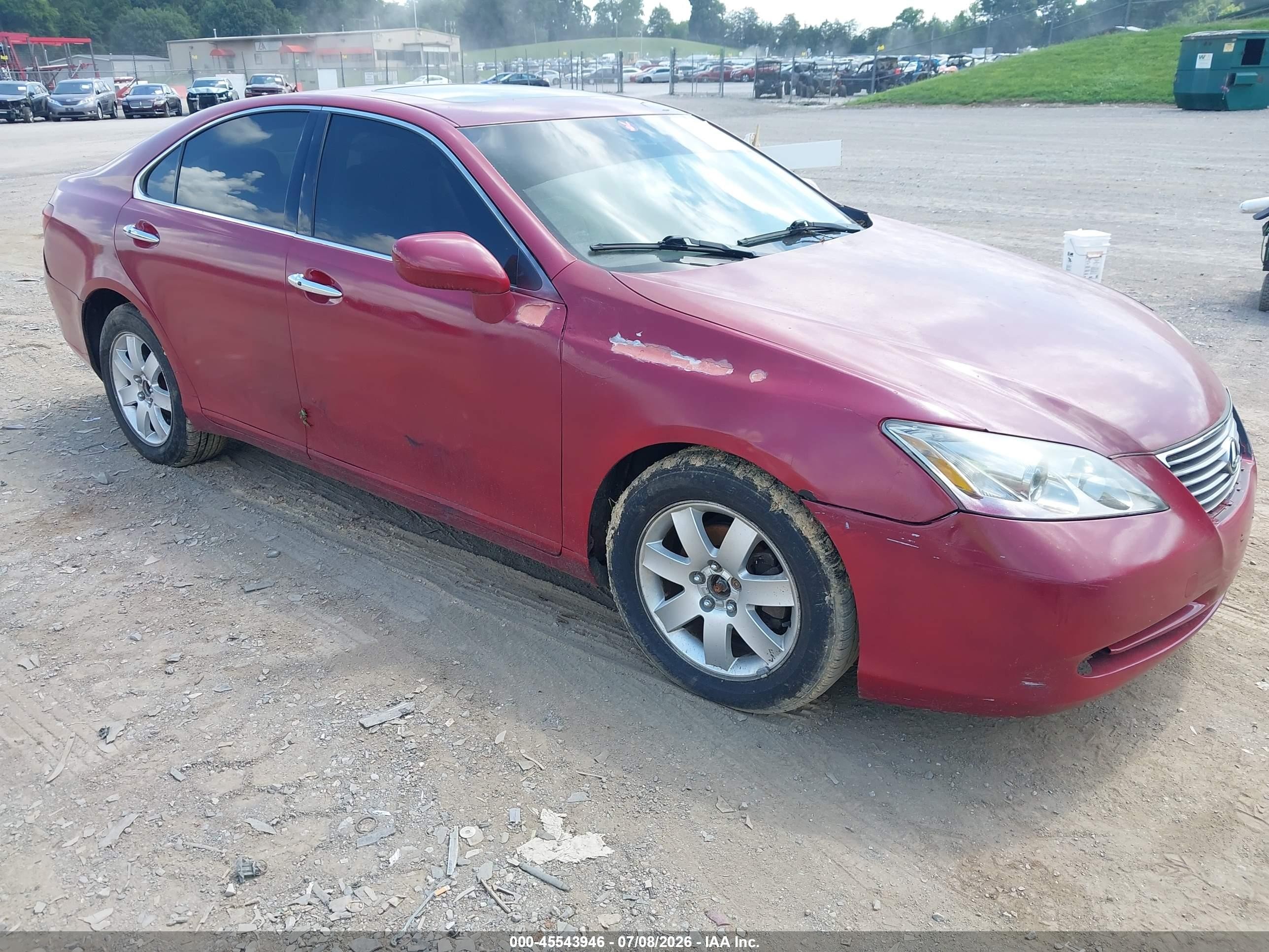 2009 Lexus Es 350   Red vin: JTHBJ46GX92329791