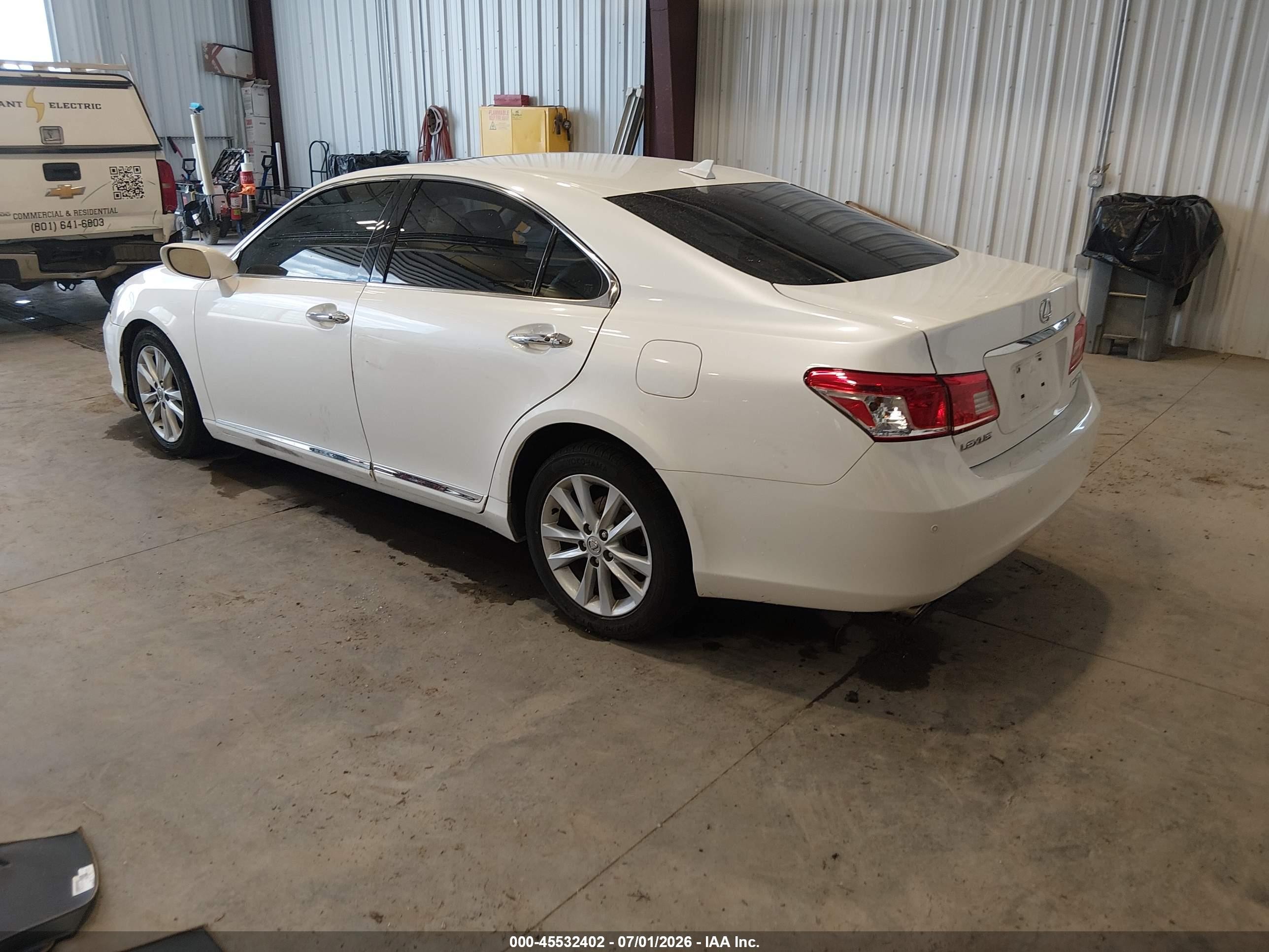 2010 Lexus Es 350 White vin: JTHBK1EG0A2346410